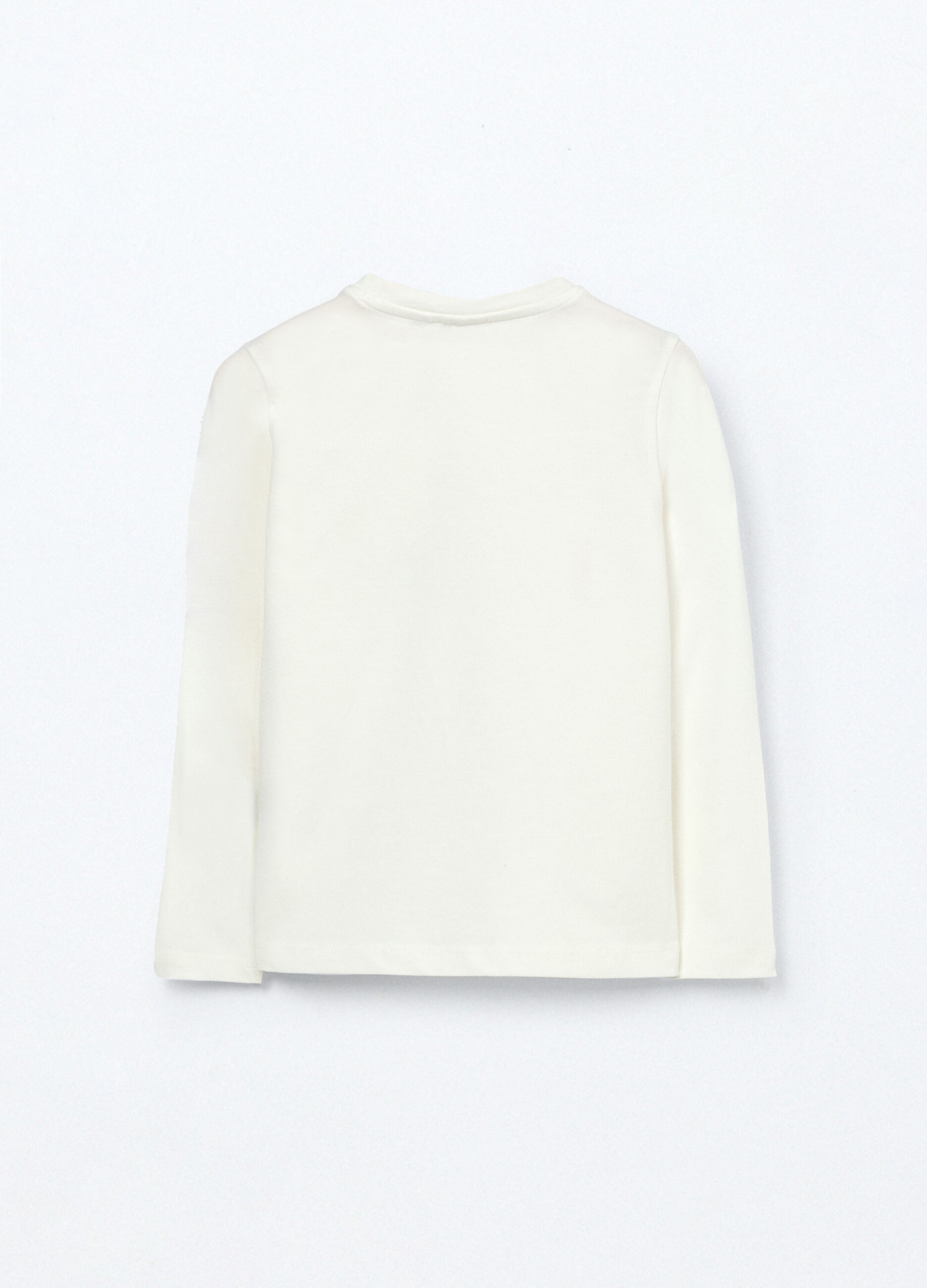T-shirt in jersey di cotone stretch bambina