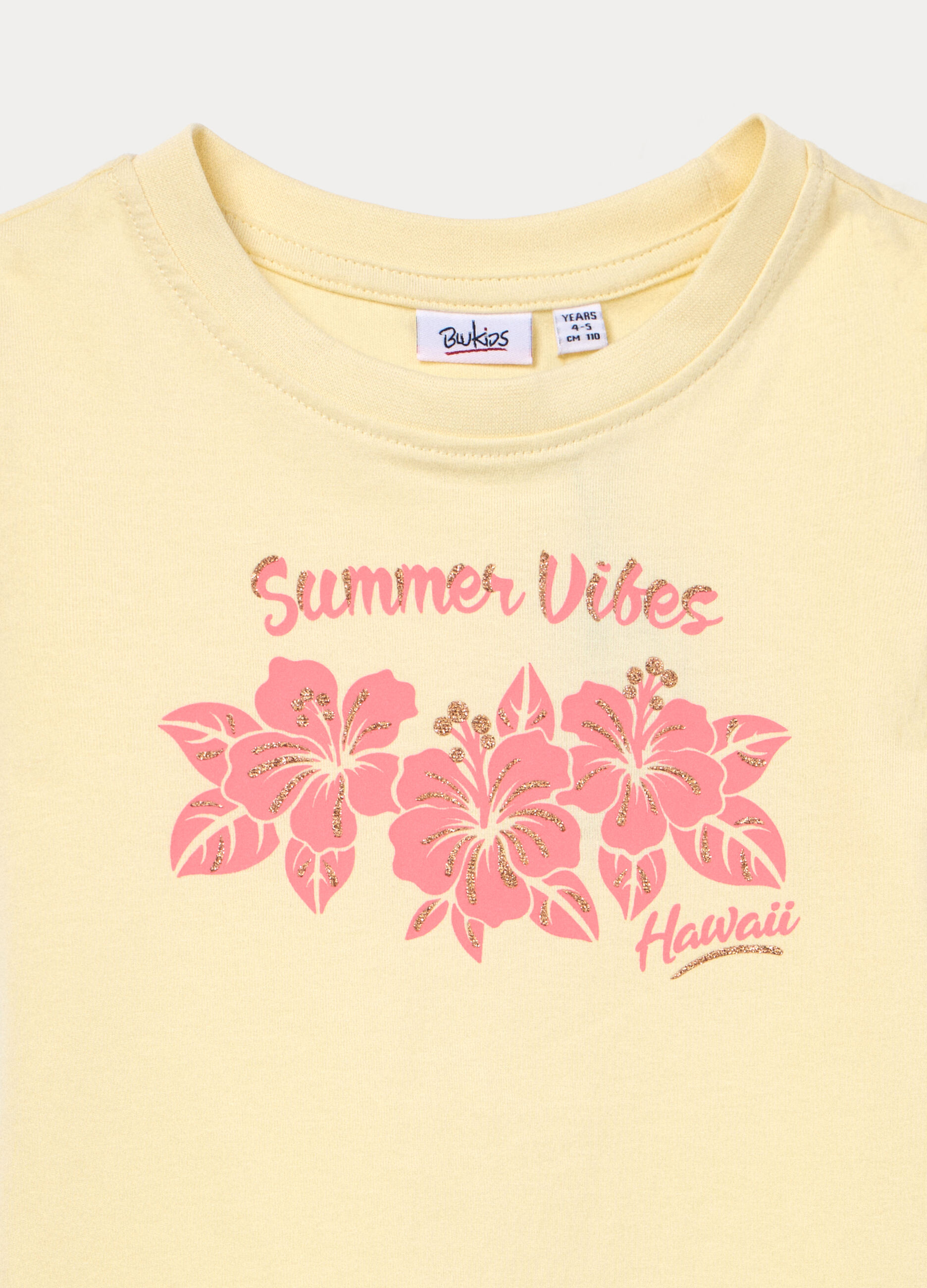 T-shirt girocollo in jersey di puro cotone bambina_2