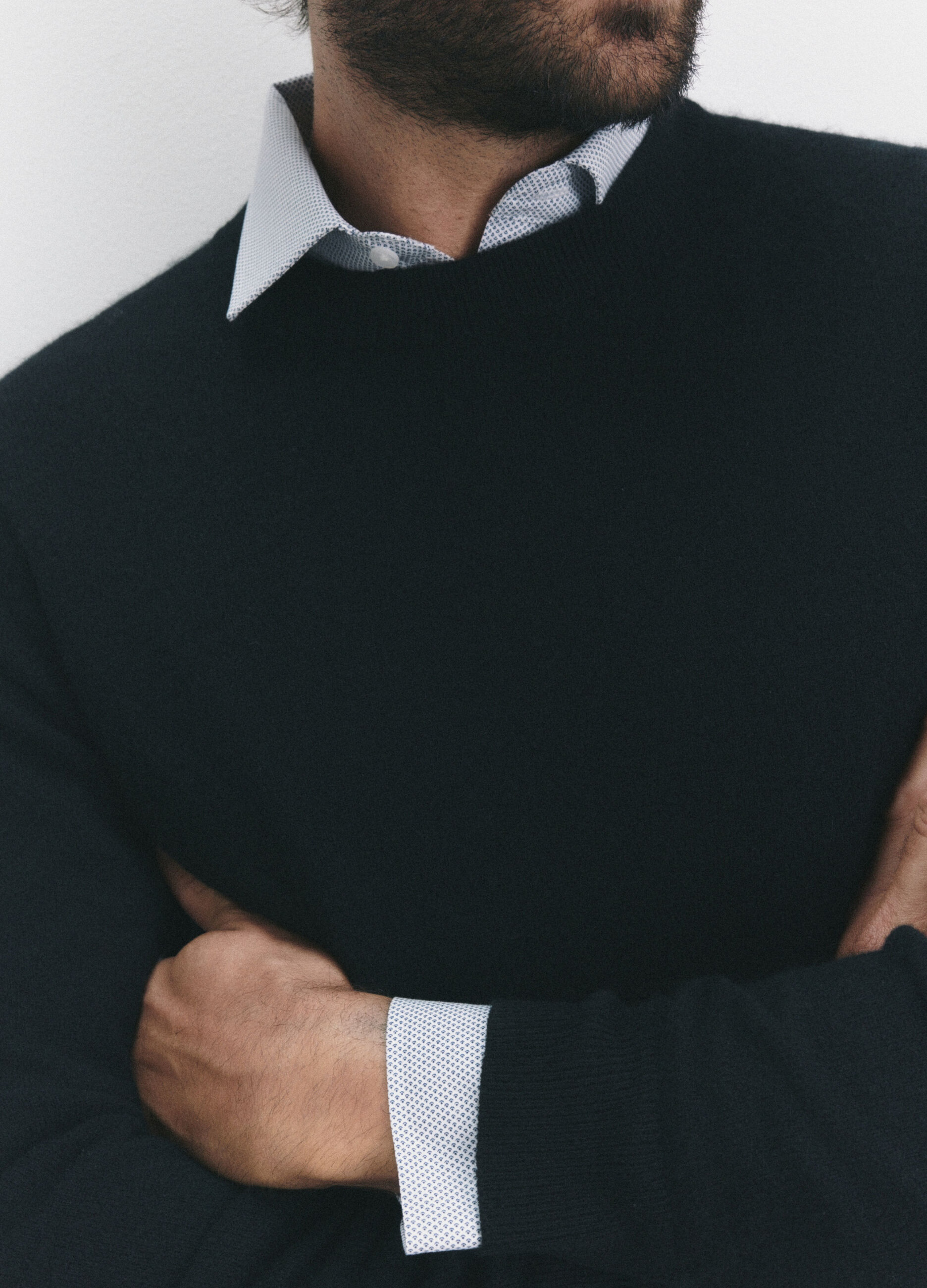 Maglione girocollo in cashmere uomo