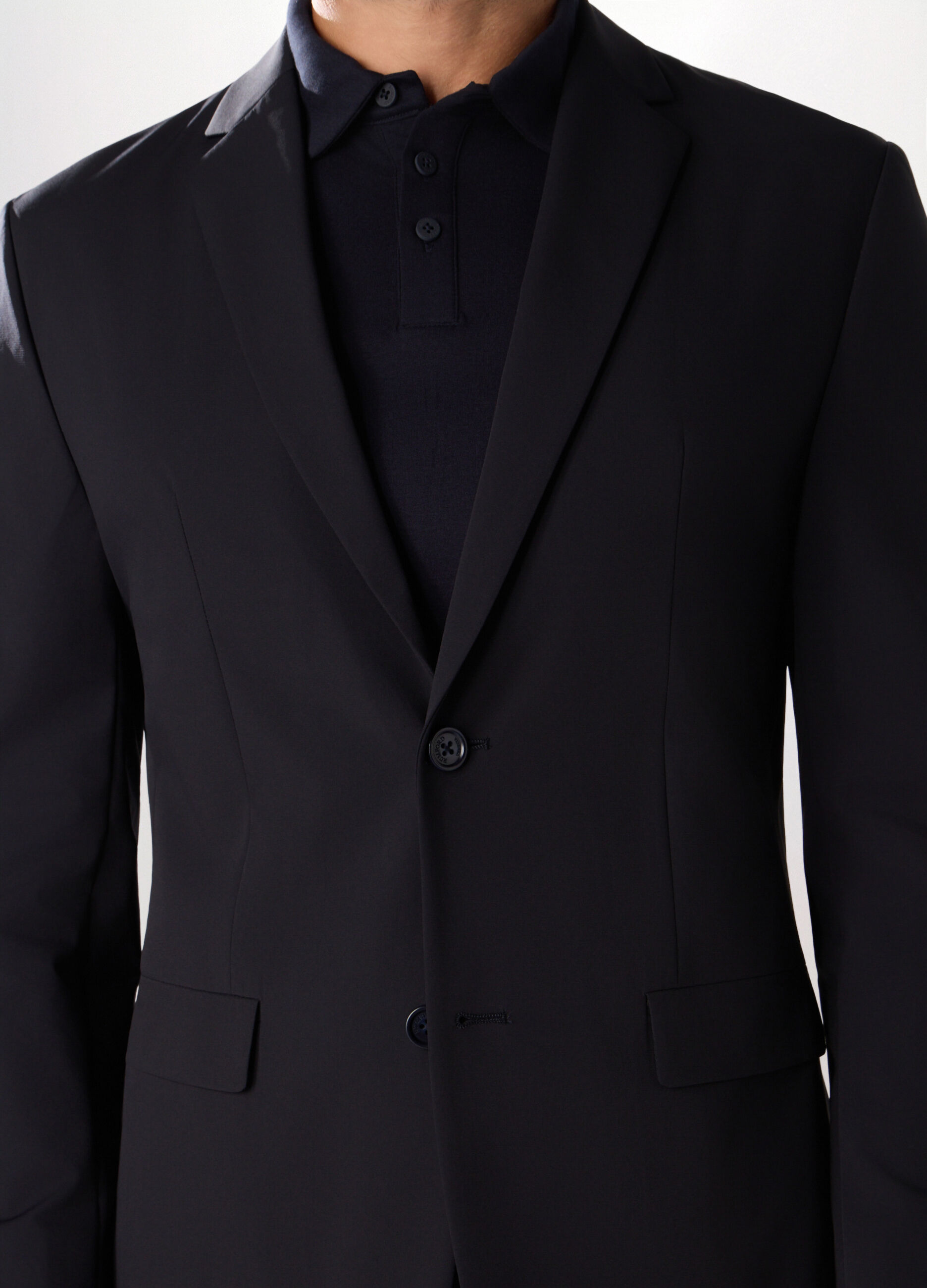 Blazer in tessuto stretch uomo_3