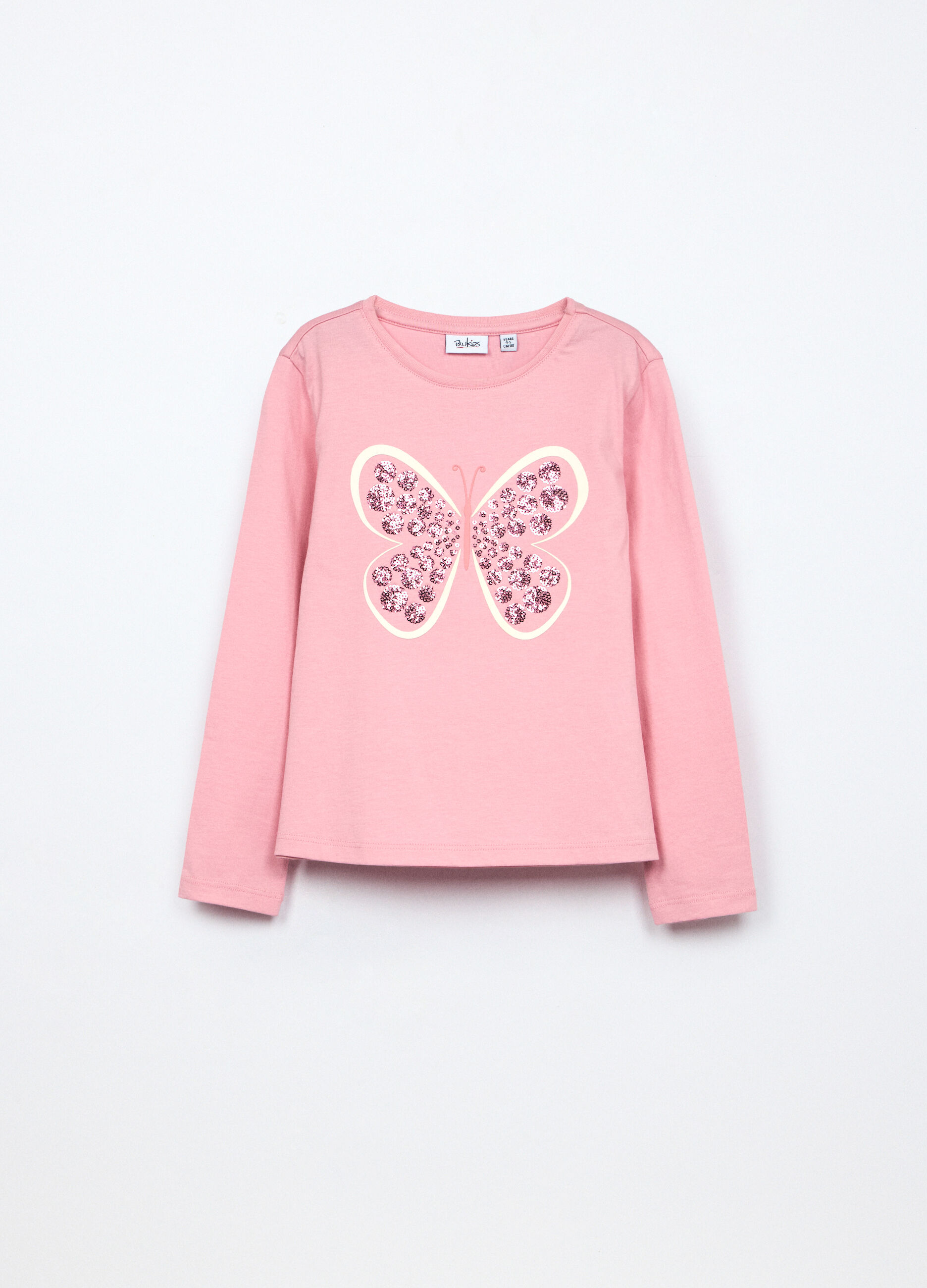 T-shirt in jersey di puro cotone bambina_0