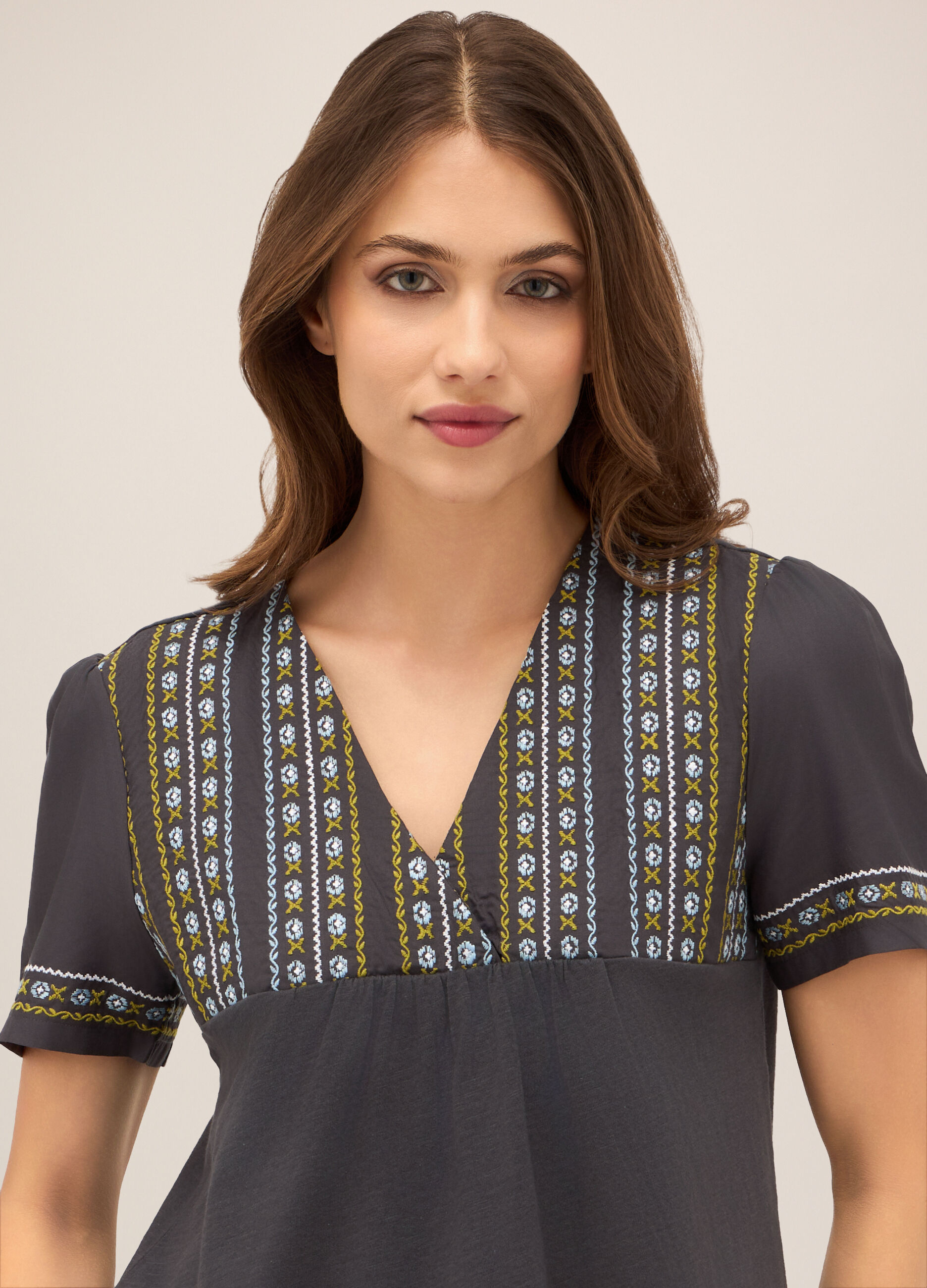 T-shirt in jersey di cotone donna_2