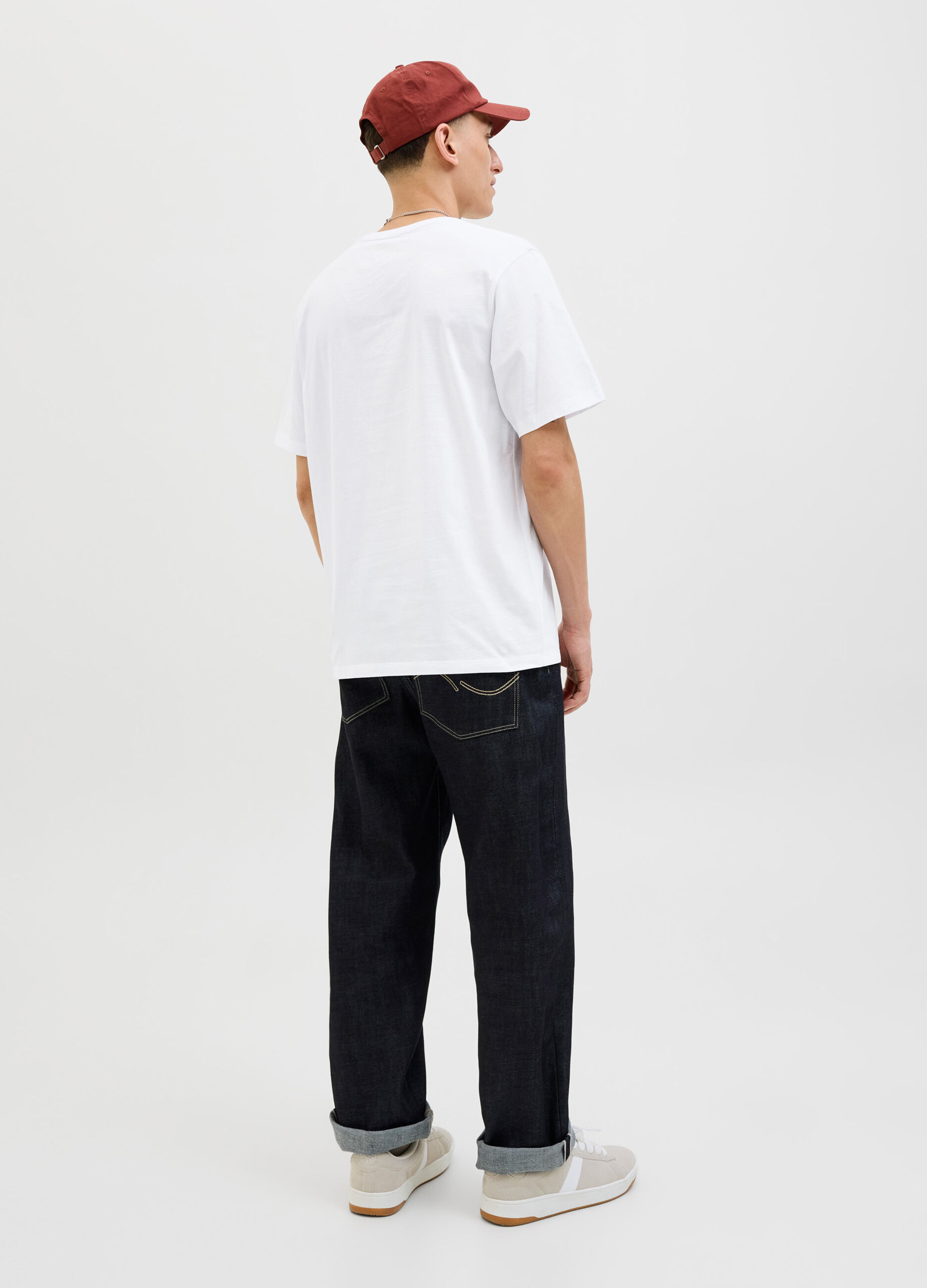 T-shirt girocollo con stampa uomo_1