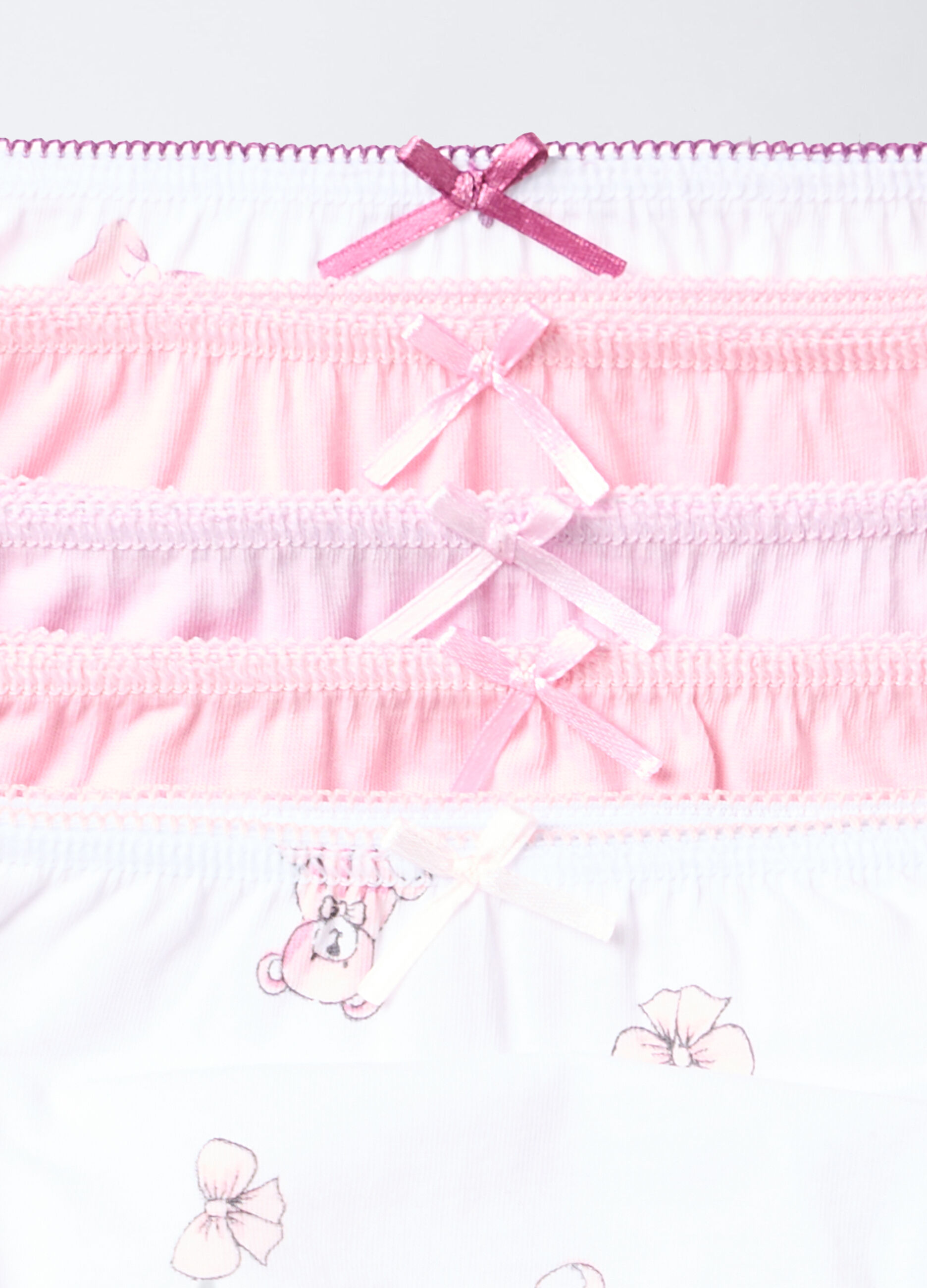 Pack 5 slip in jersey di puro cotone bambina_3