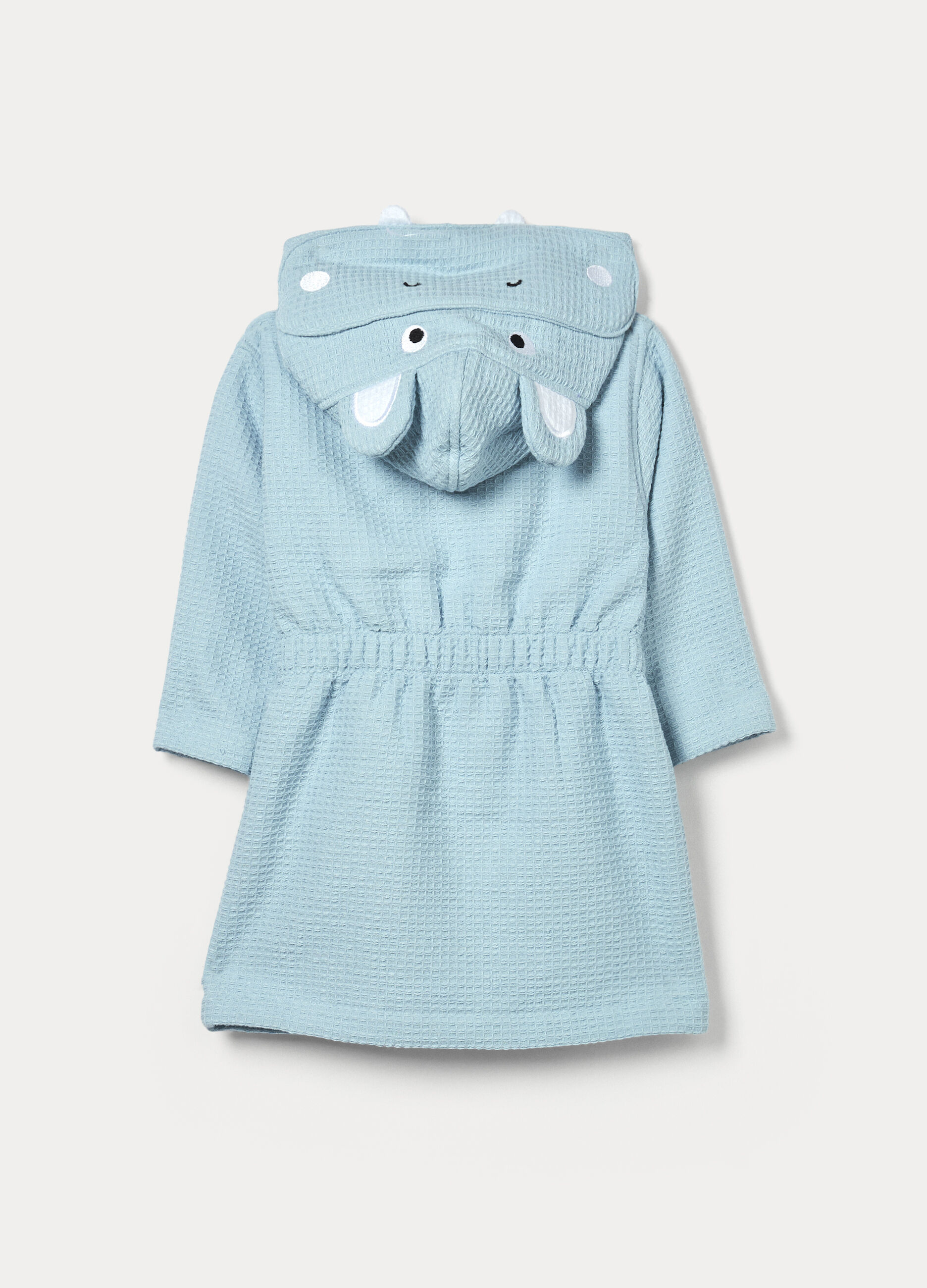 Accappatoio waffle di puro cotone neonato_1