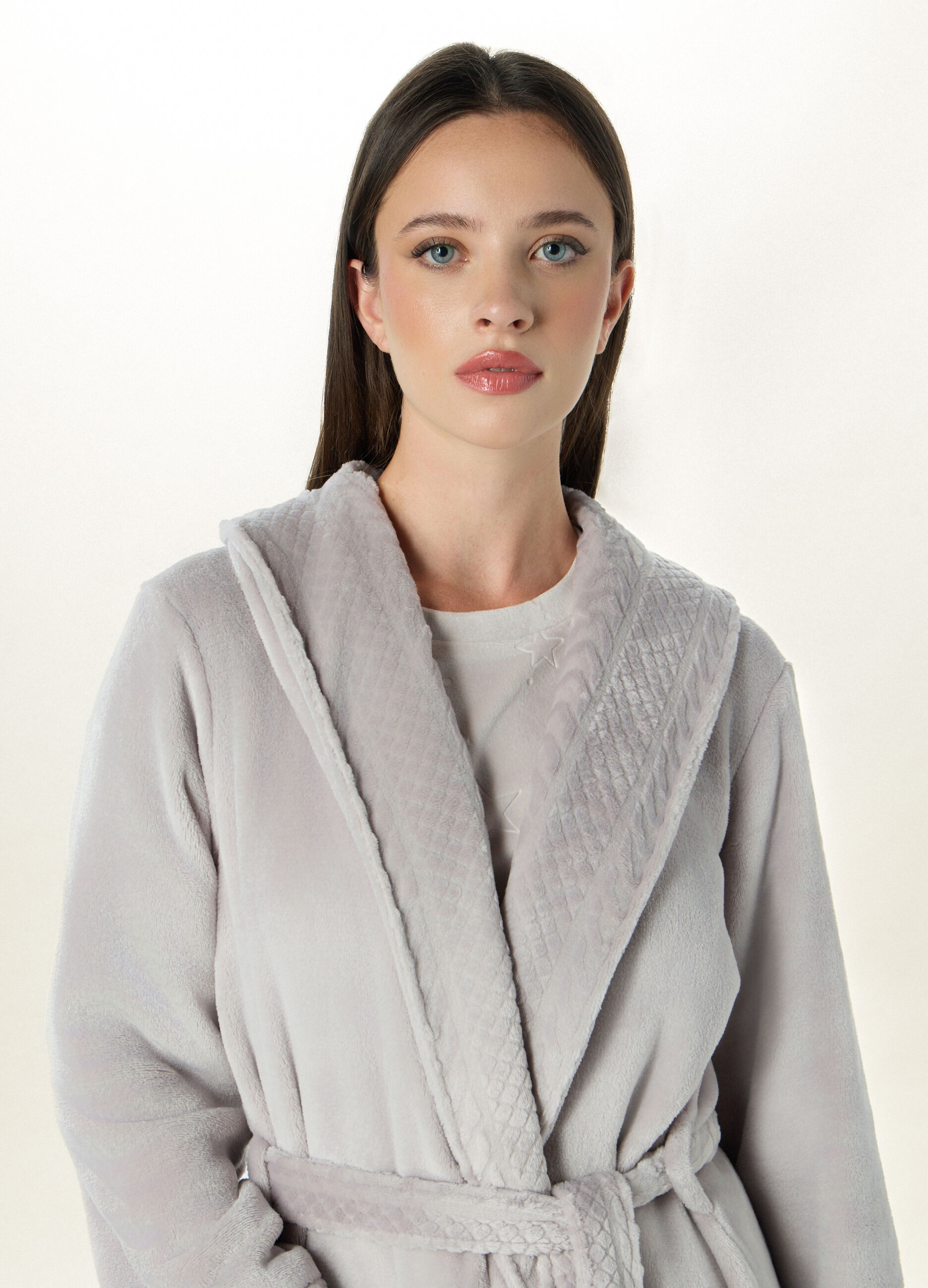 Vestaglia in cora fleece donna_2