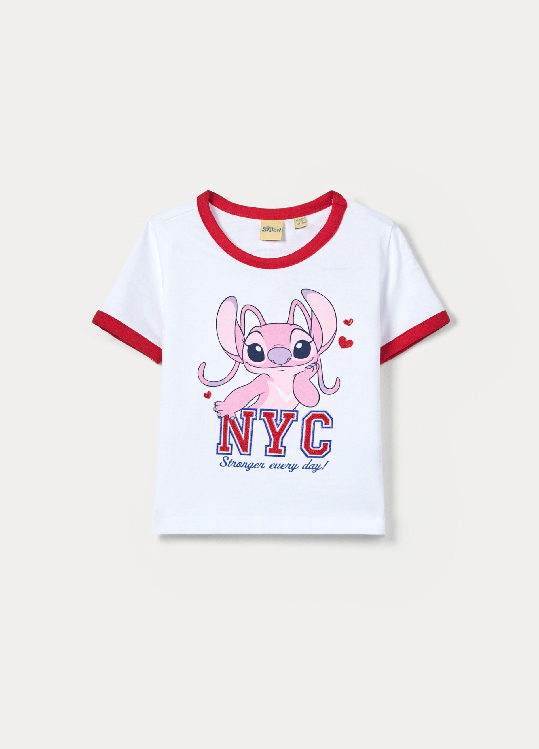 T-shirt Disney girocollo in costina bambina_0