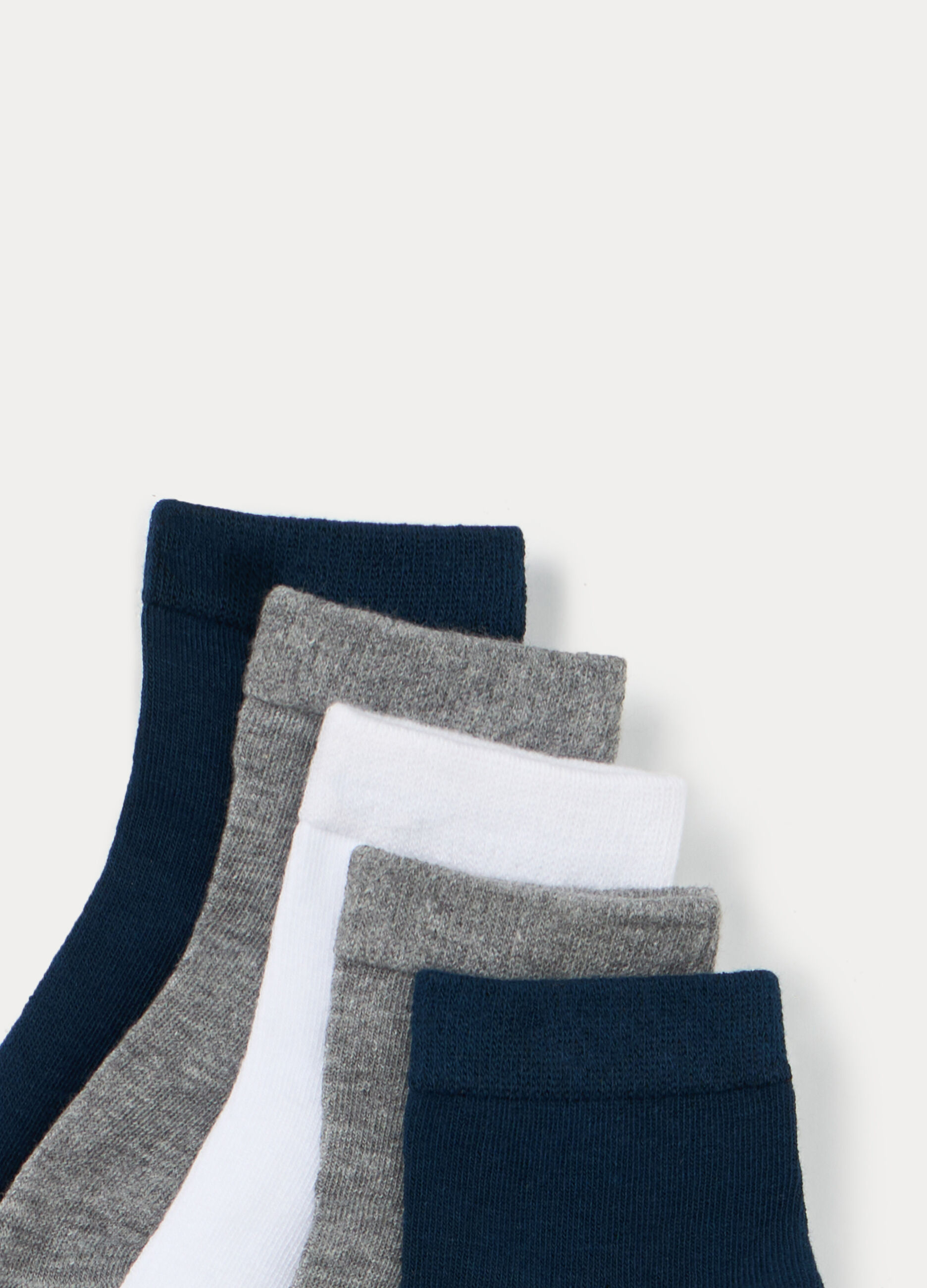 Pack 5 calze corte in misto cotone bambino_2