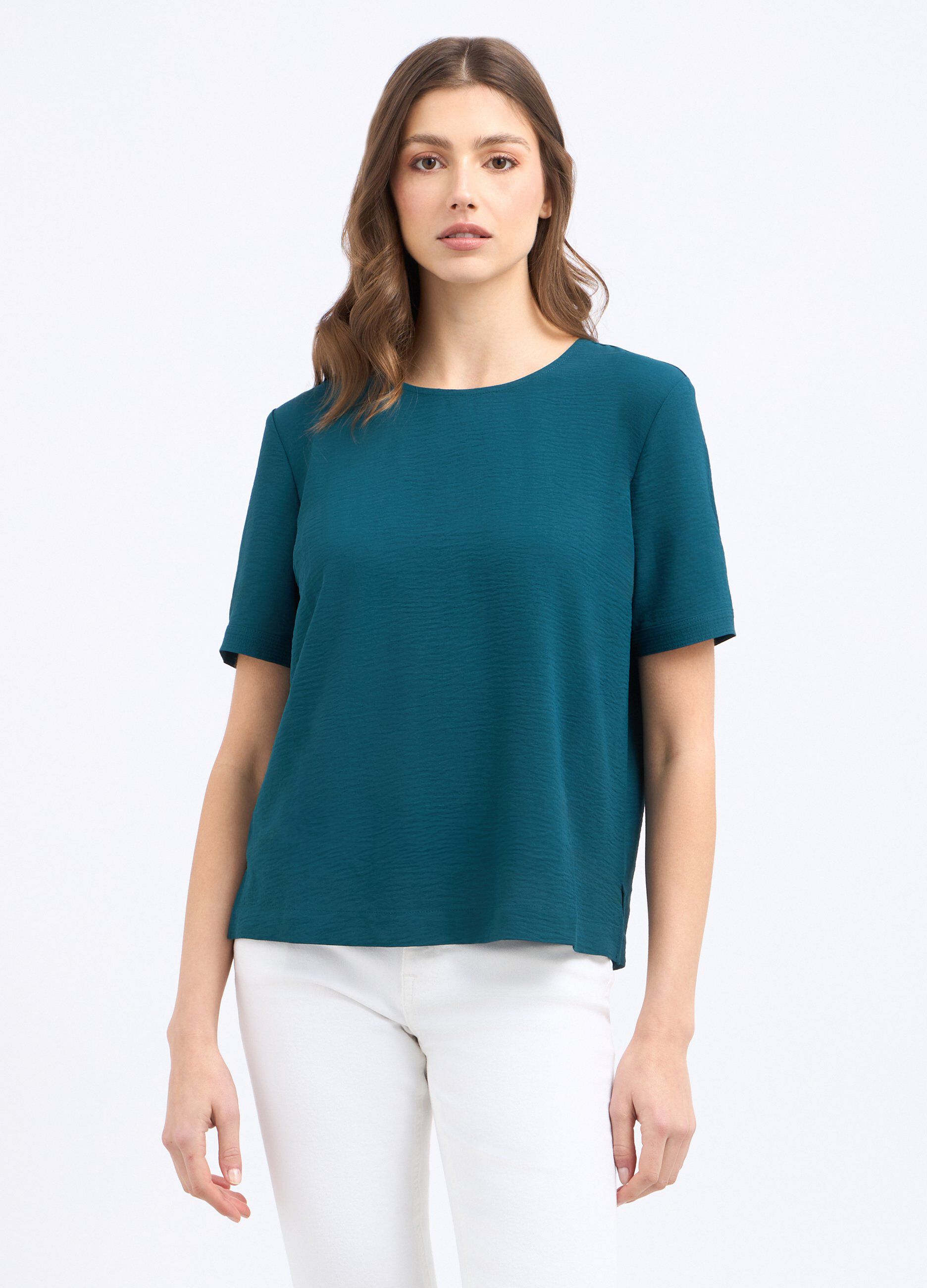 Blusa in crepe donna_0