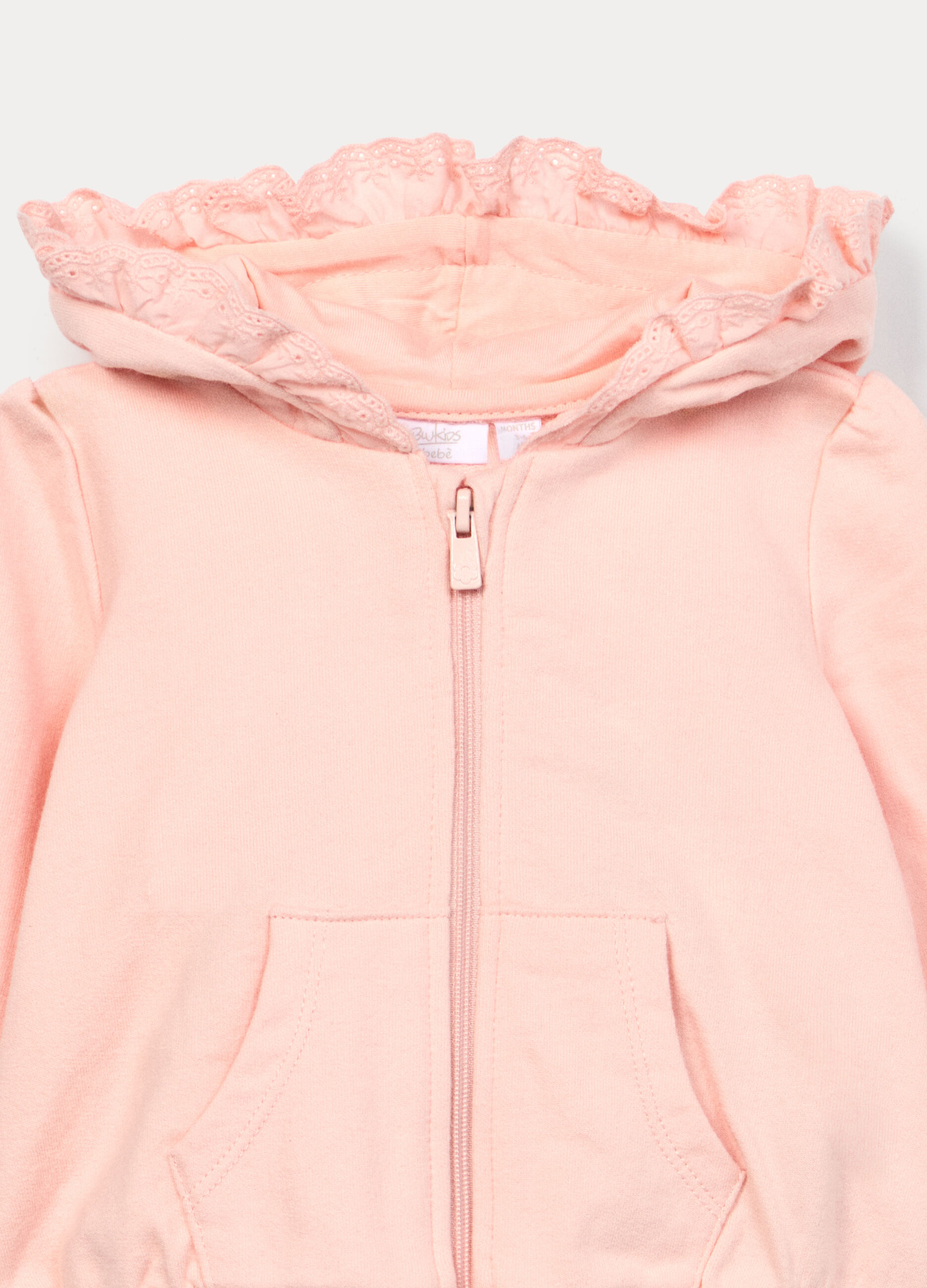 Jogging set in french terry di puro cotone neonata_2