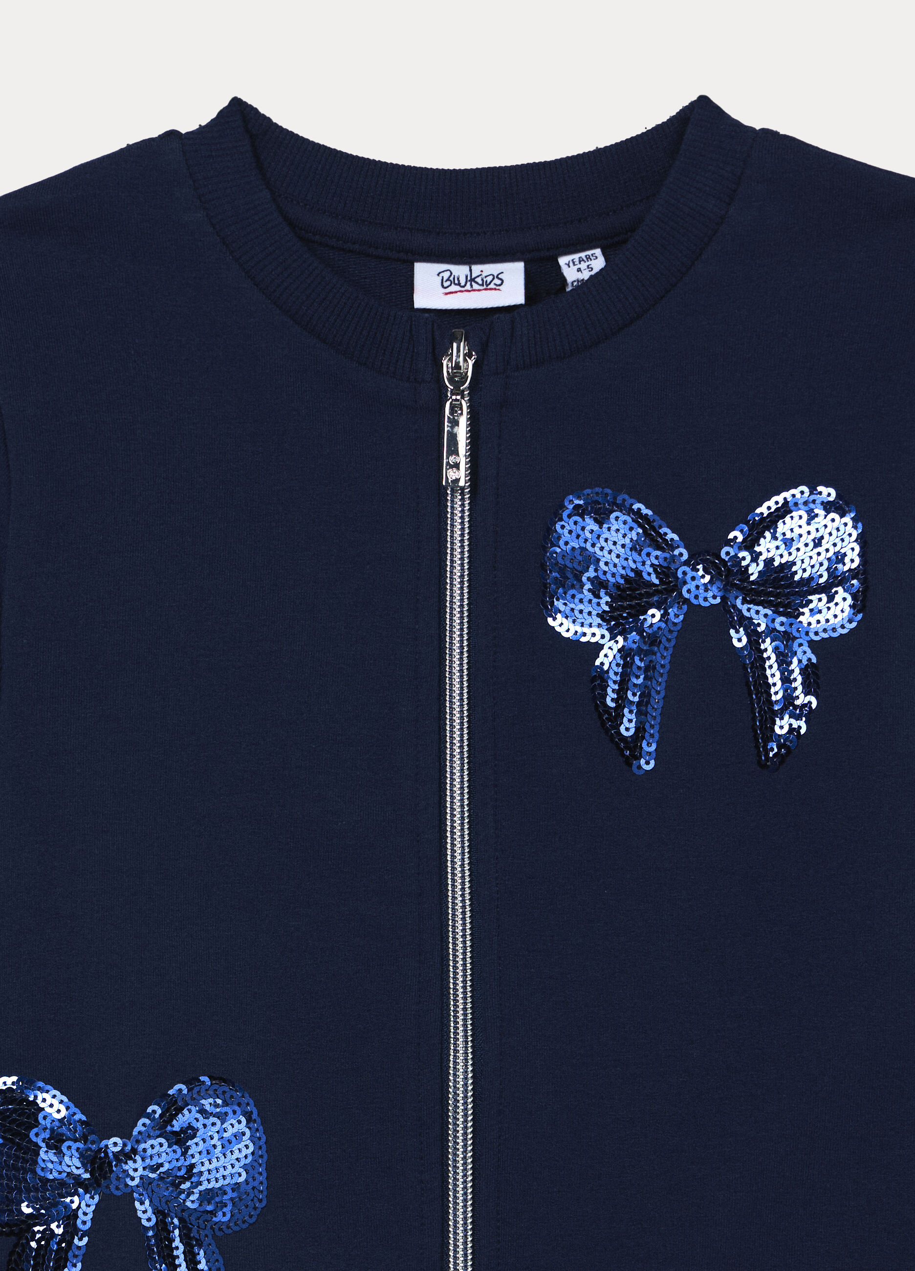 Felpa in french terry di cotone stretch bambina_2