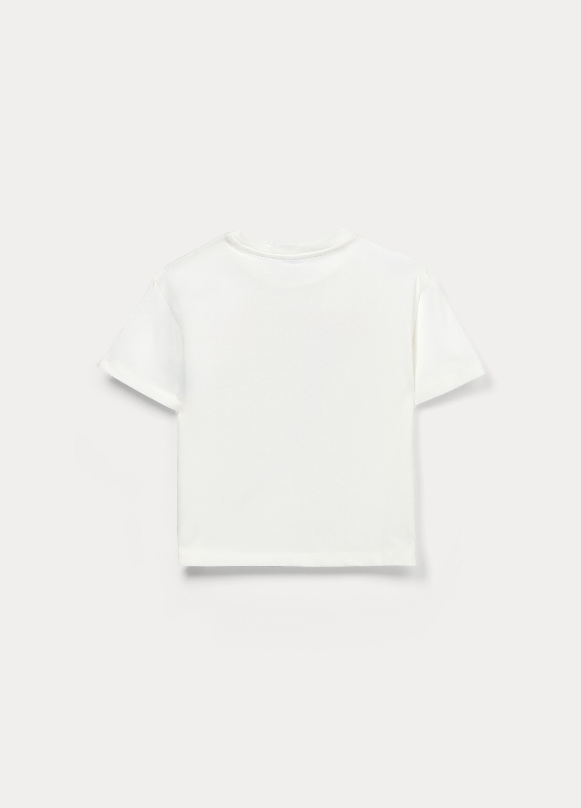 T-shirt in jersey di cotone stretch ragazza_1