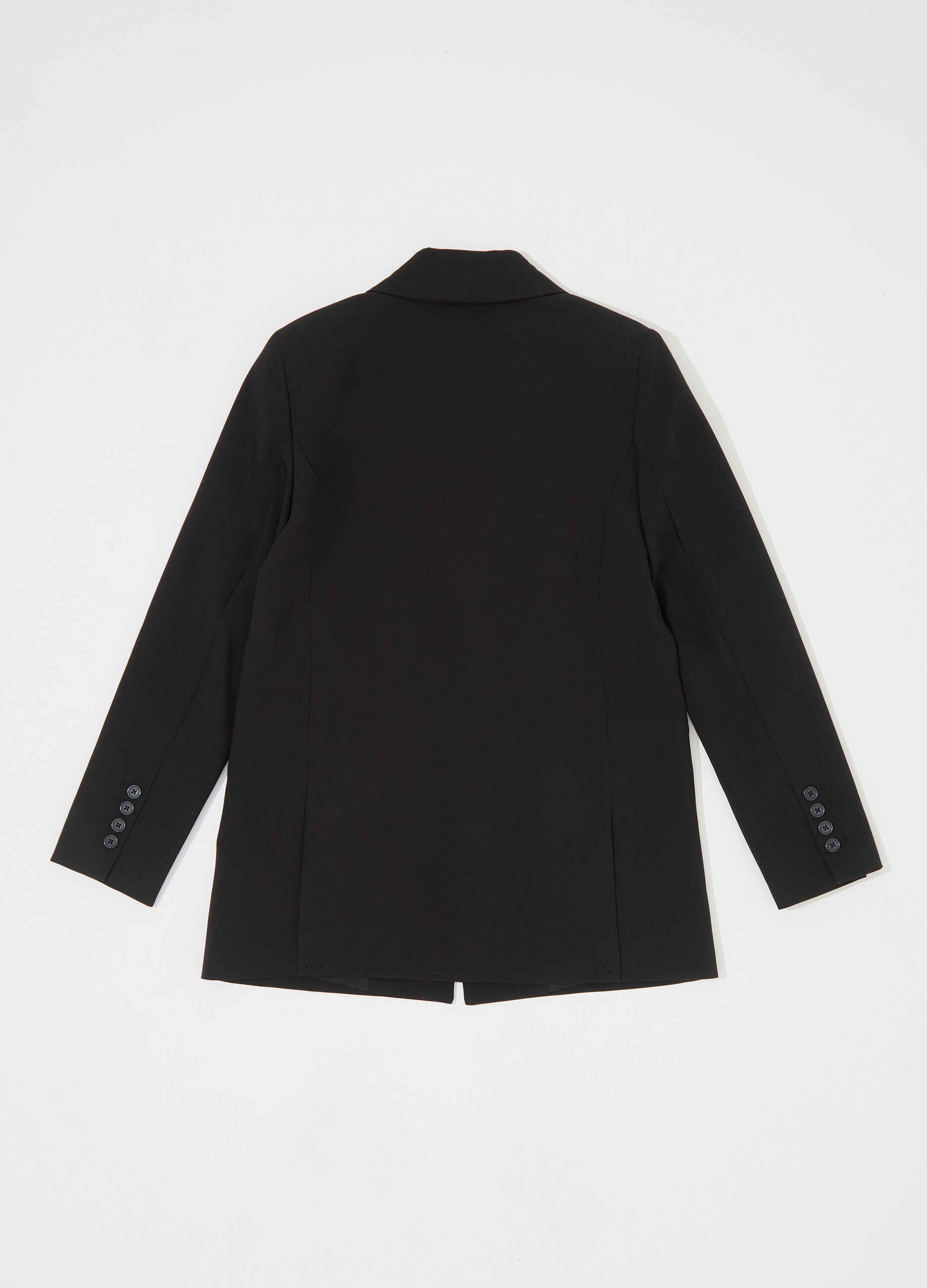 Blazer monopetto in misto viscosa donna_5