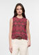 Blusa fit regular girocollo in puro cotone donna_0