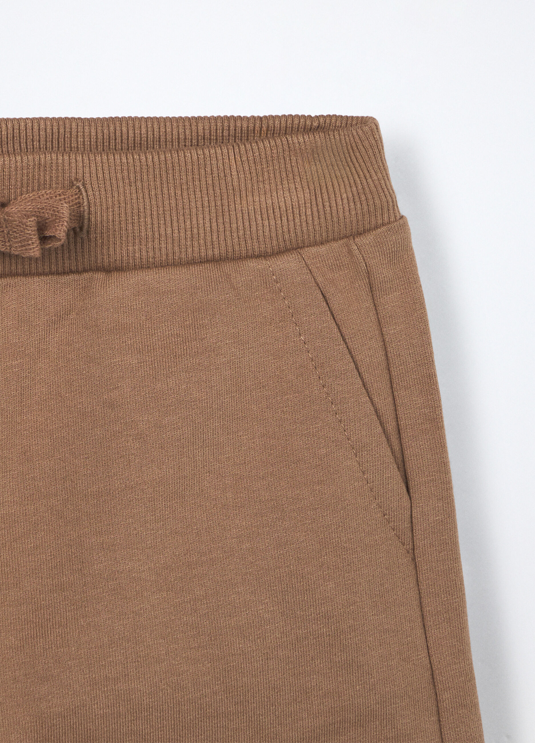 Jogging set in french terry di puro cotone neonato_2