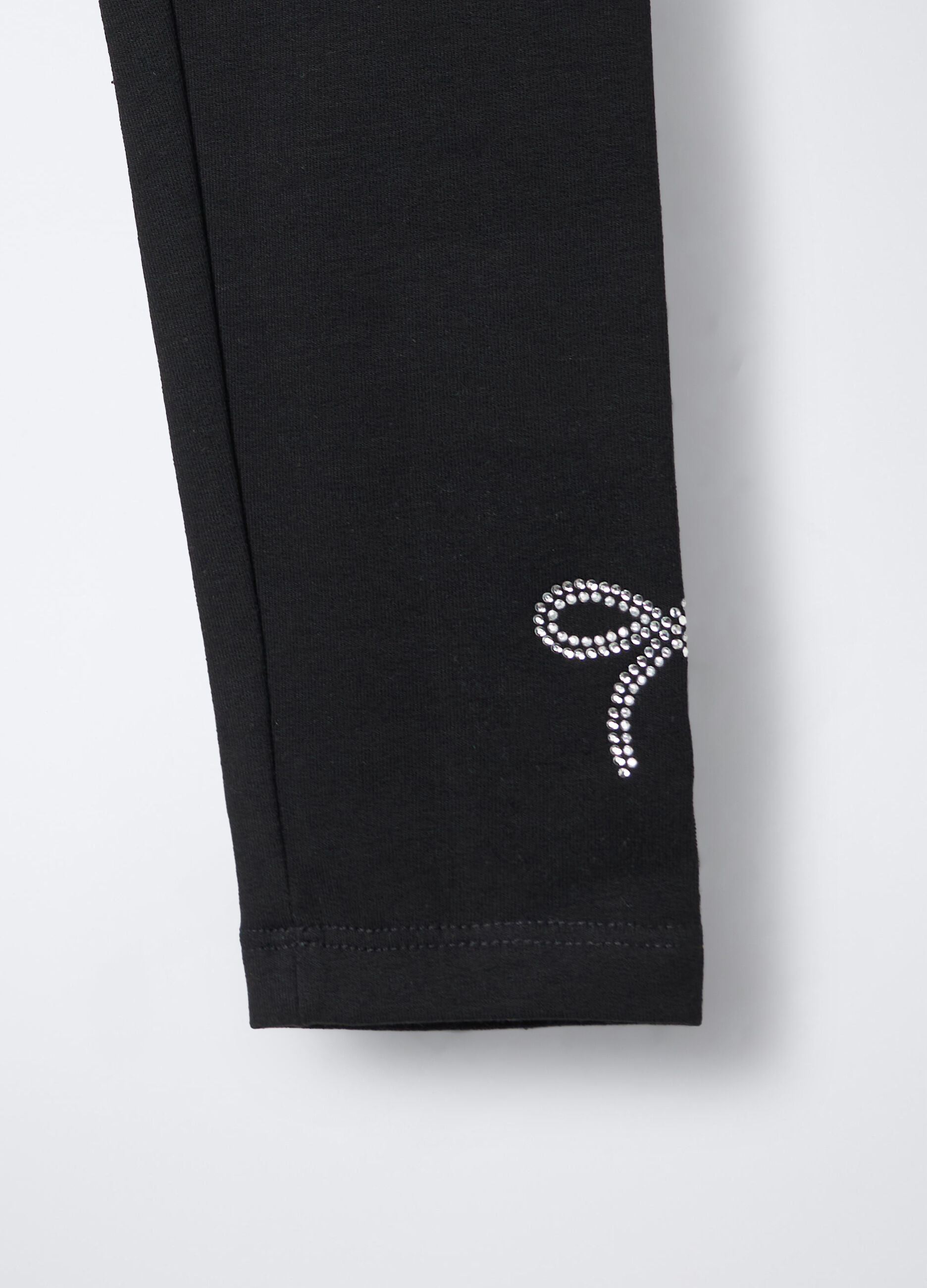 Pack 2 leggings in cotone garzato stretch Fit Regular bambina_3