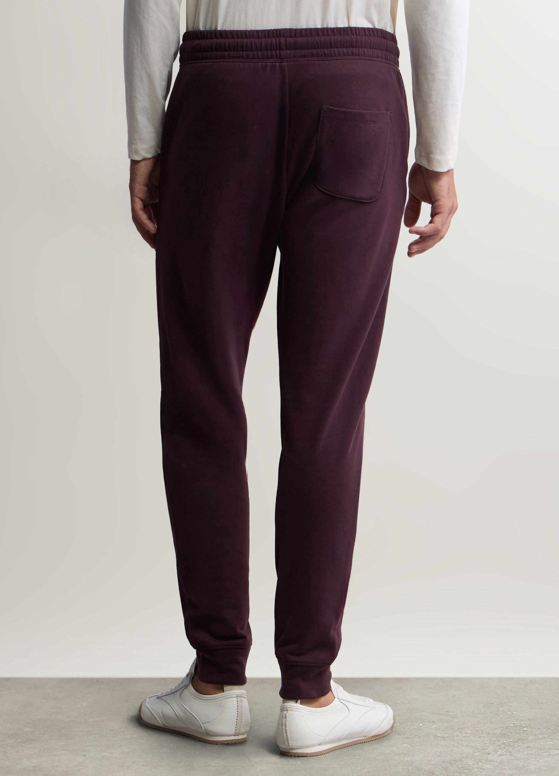 Jogger slim fit in felpa di cotone uomo