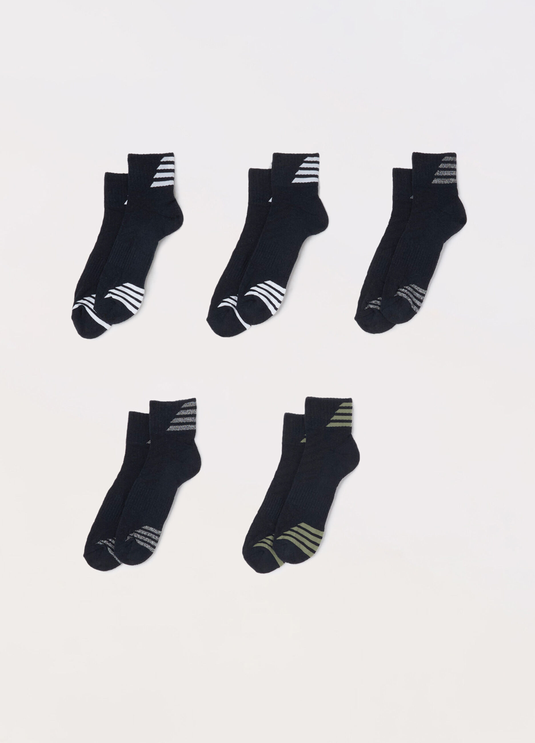 5 pack calzini sportivi in cotone stretch uomo_0