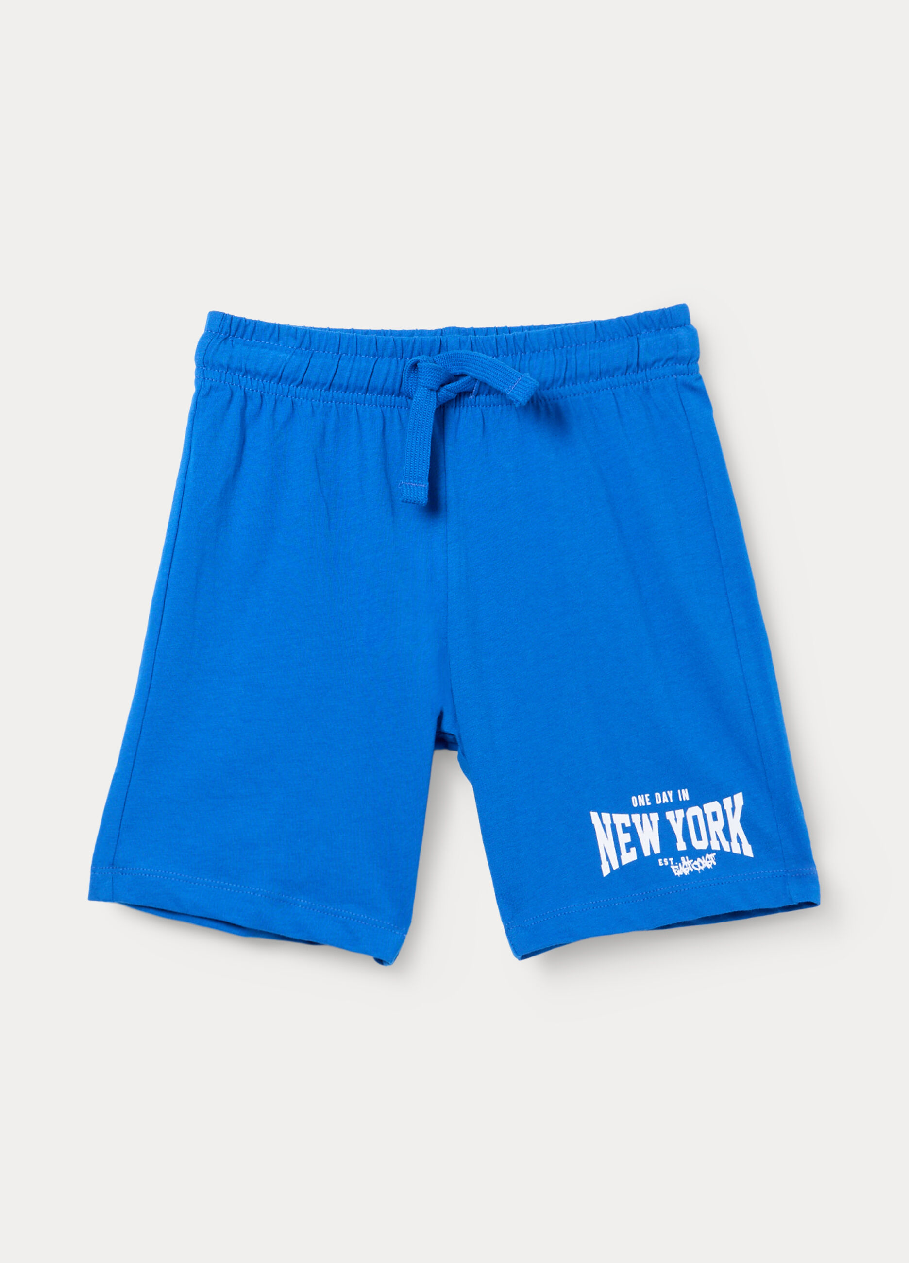 Shorts in jersey di puro cotone bambino_0