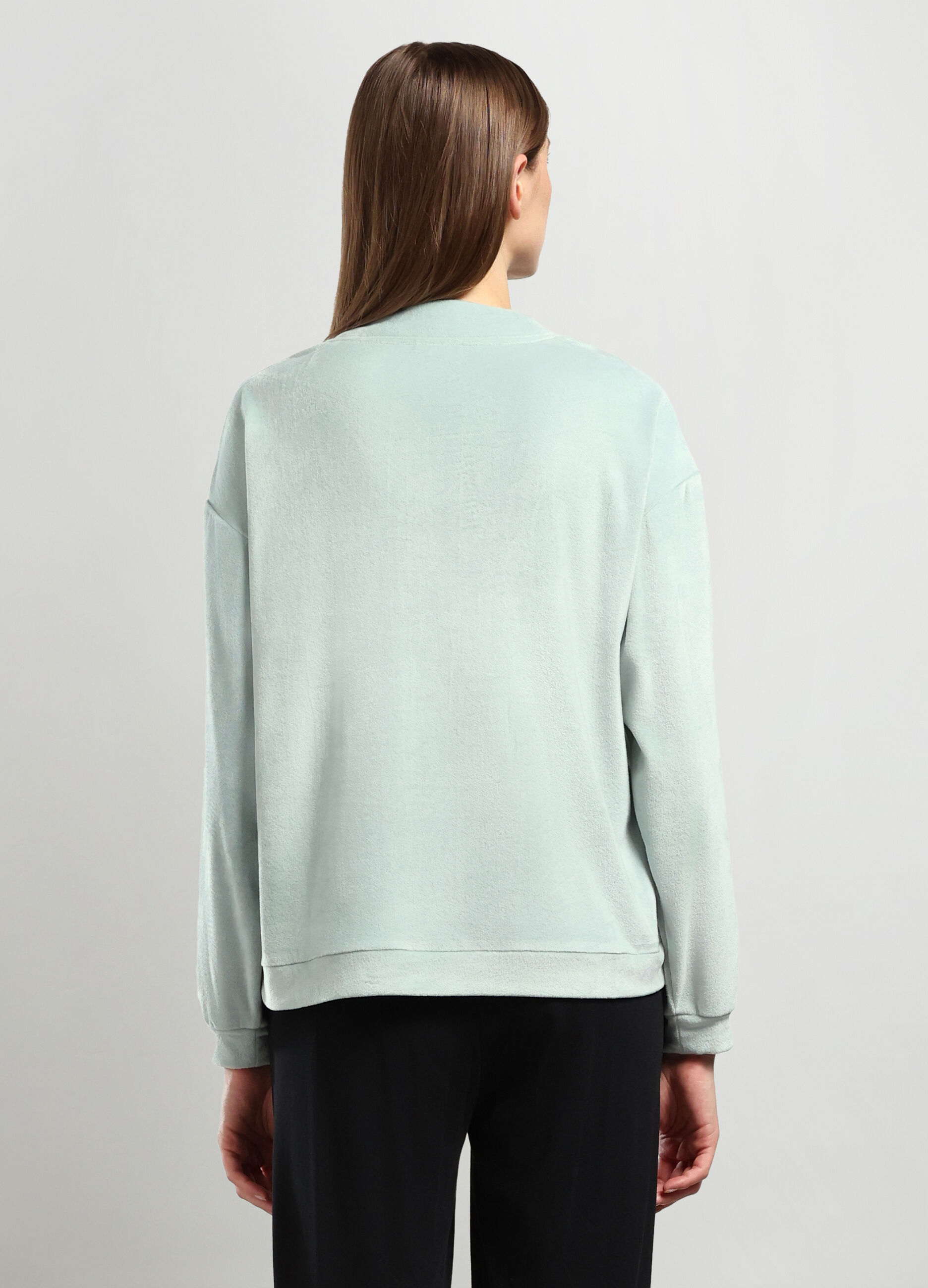 Maglia pigiama velour donna_1