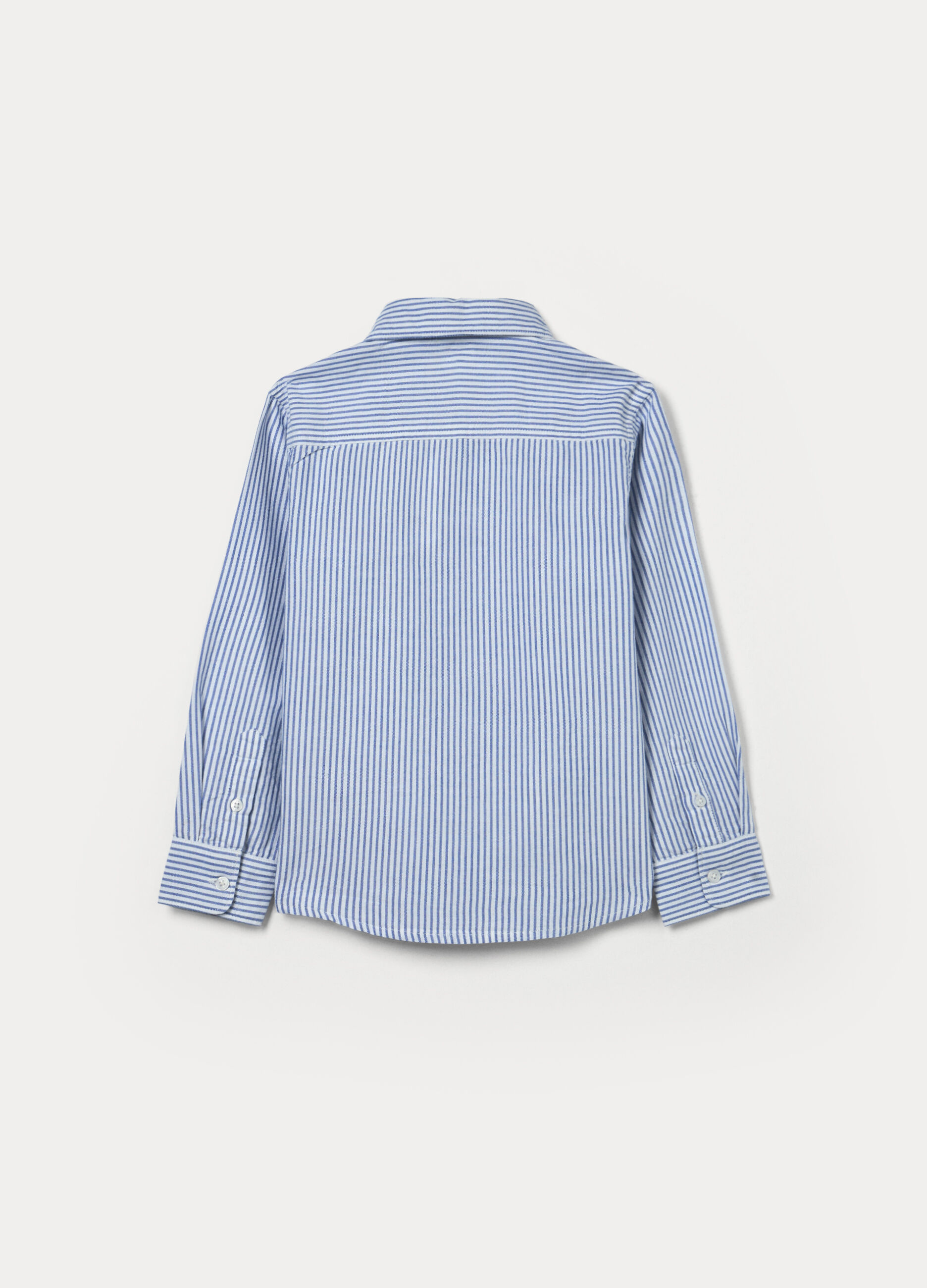 Camicia a righe in puro cotone regular fit bambino_1