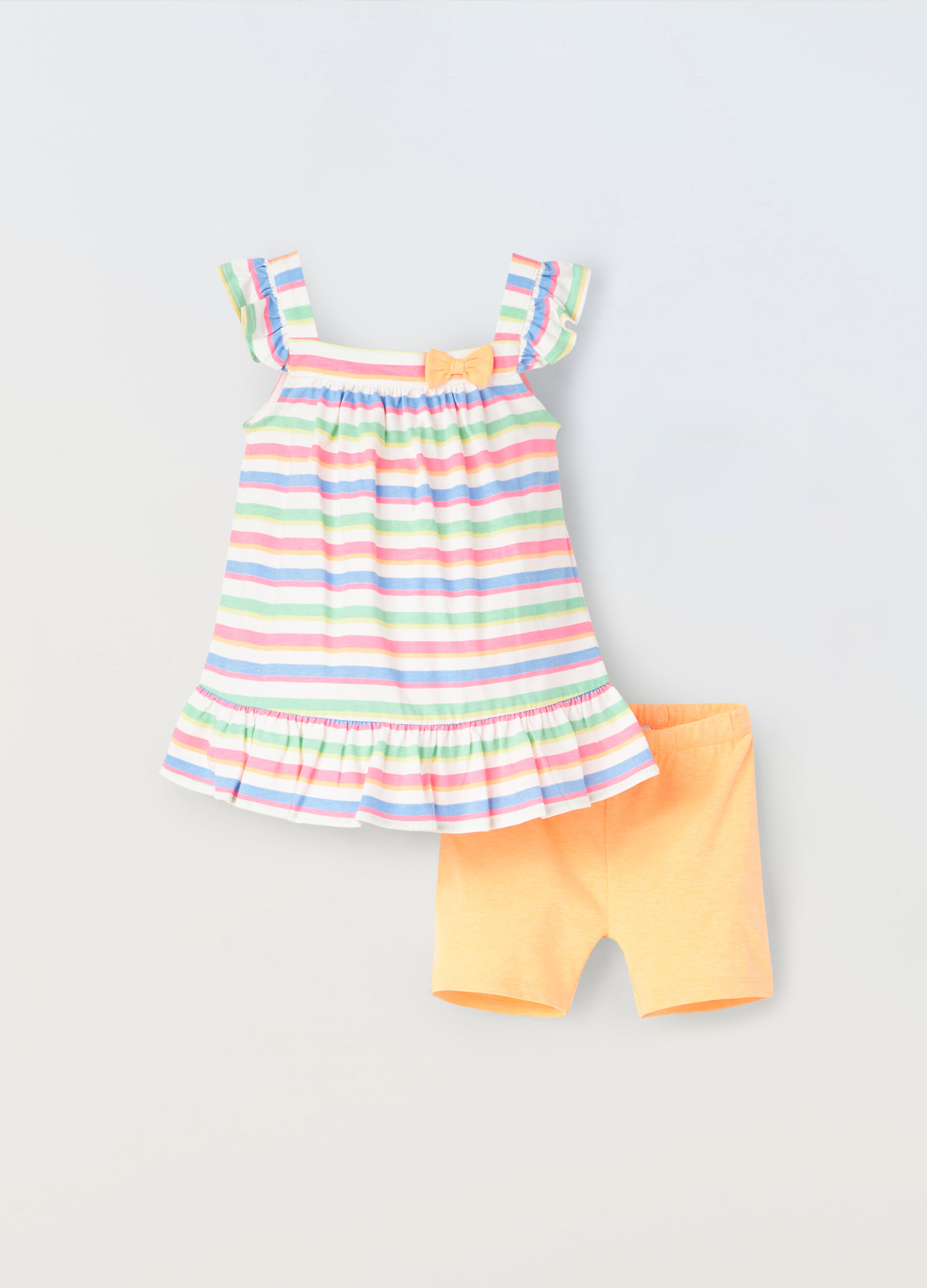 Jogging set in puro cotone neonata_0