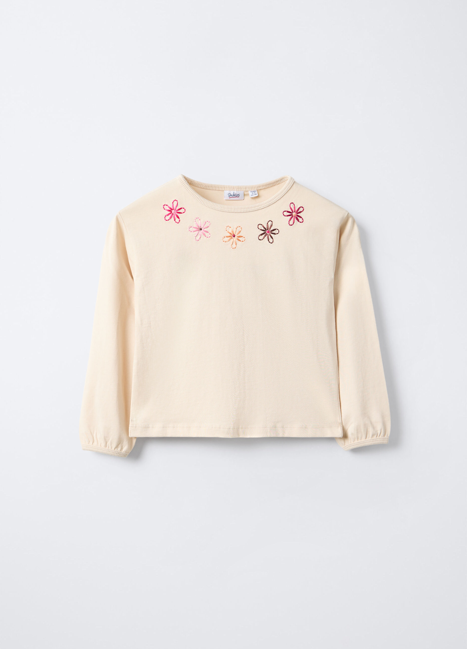 T-shirt in jersey di puro cotone bambina_0
