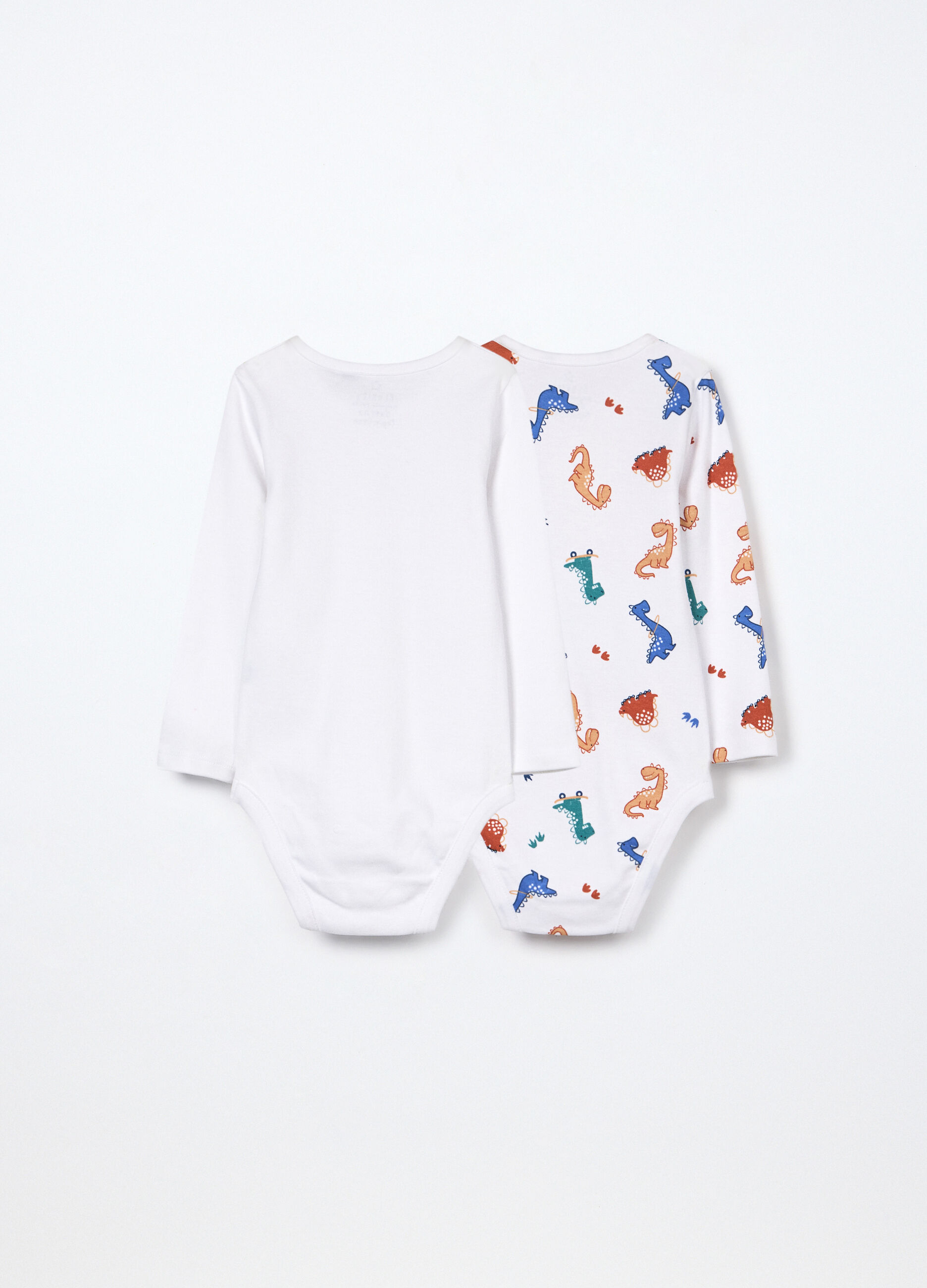 Pack 2 body in interlock di puro cotone neonata_1