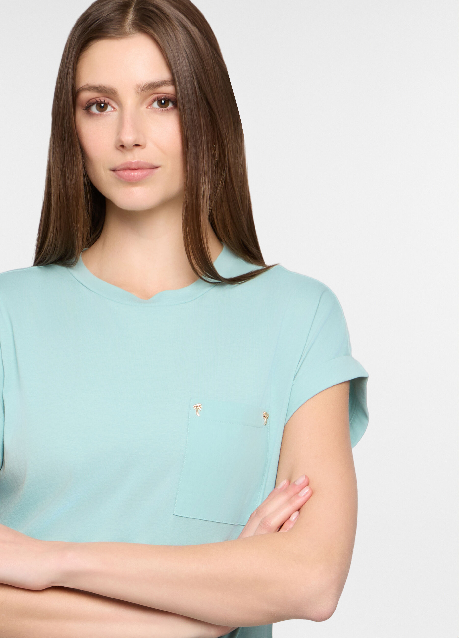 T-shirt girocollo donna_2