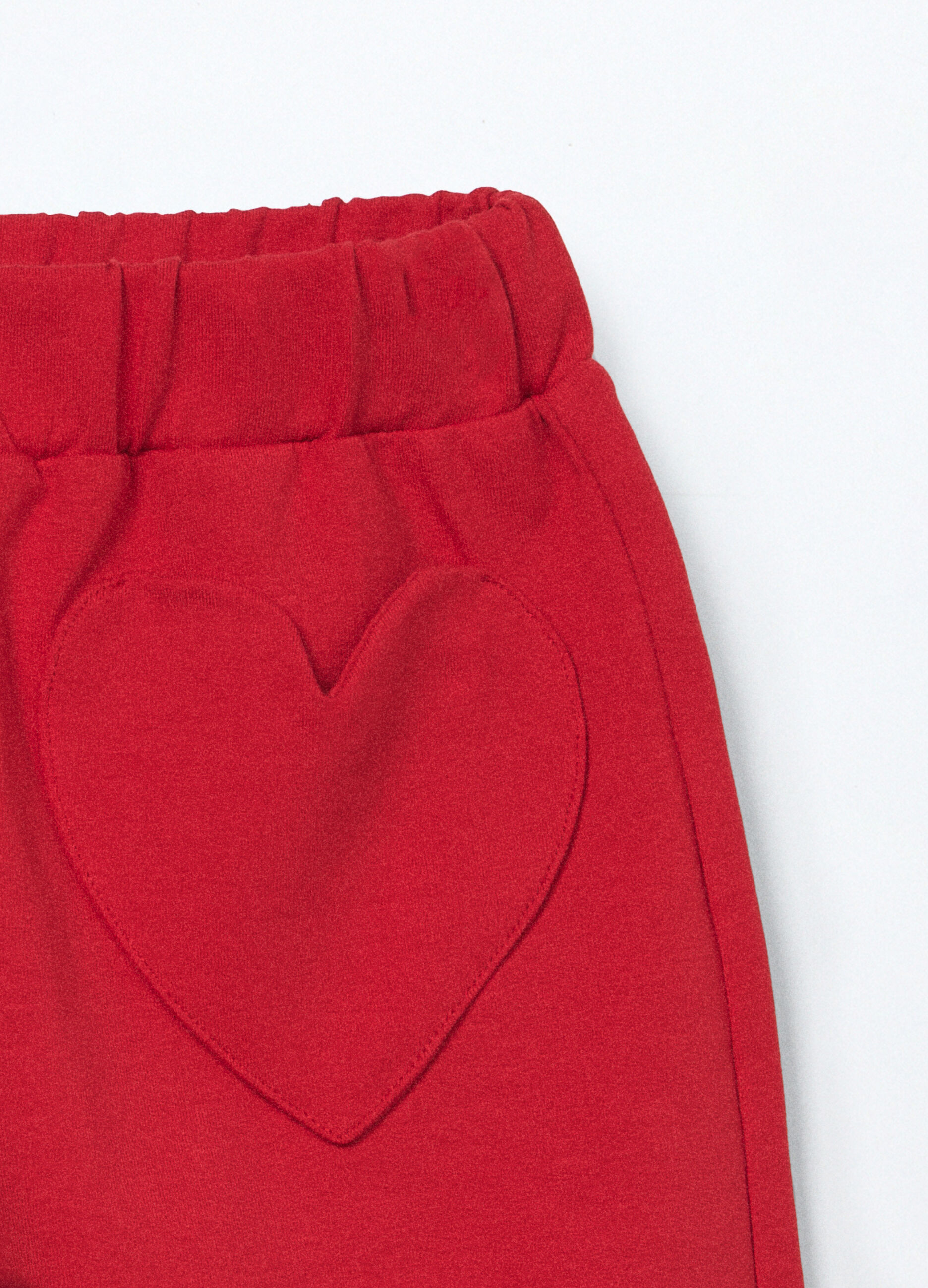 Jogger in french terry di cotone stretch neonata_2