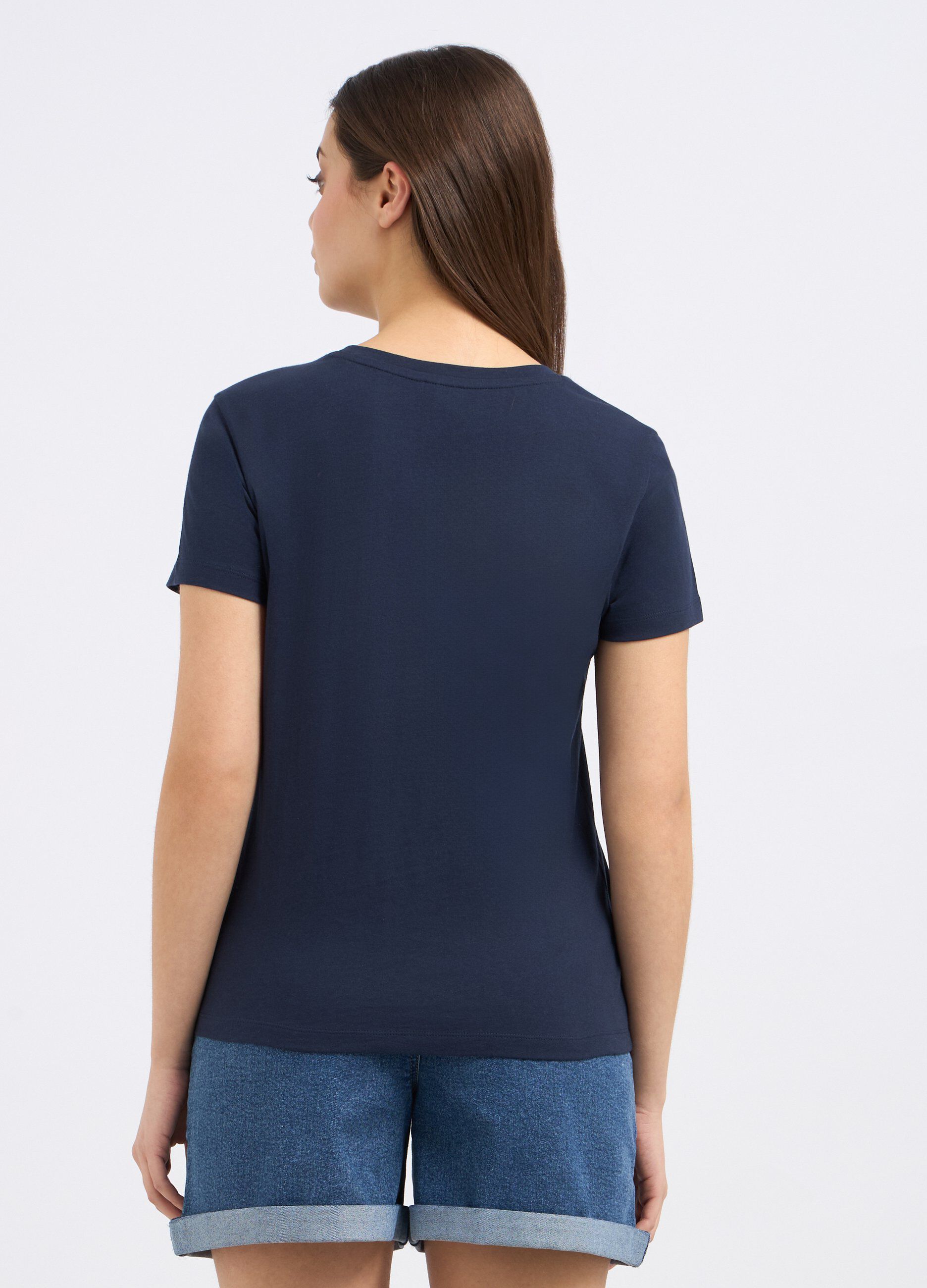 T-shirt in puro cotone con ricami ed applicazioni donna_1
