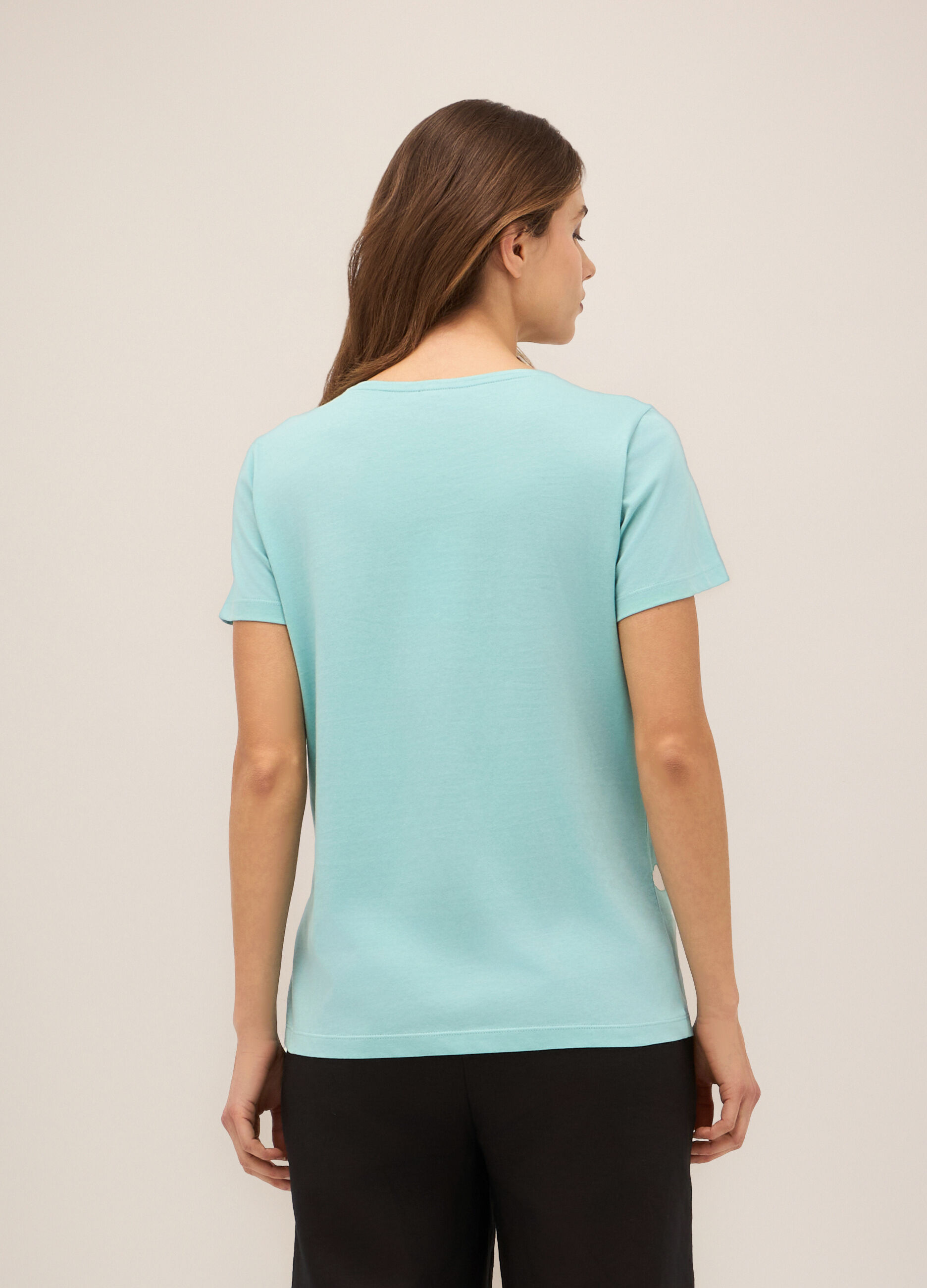 T-shirt in puro cotone donna_1