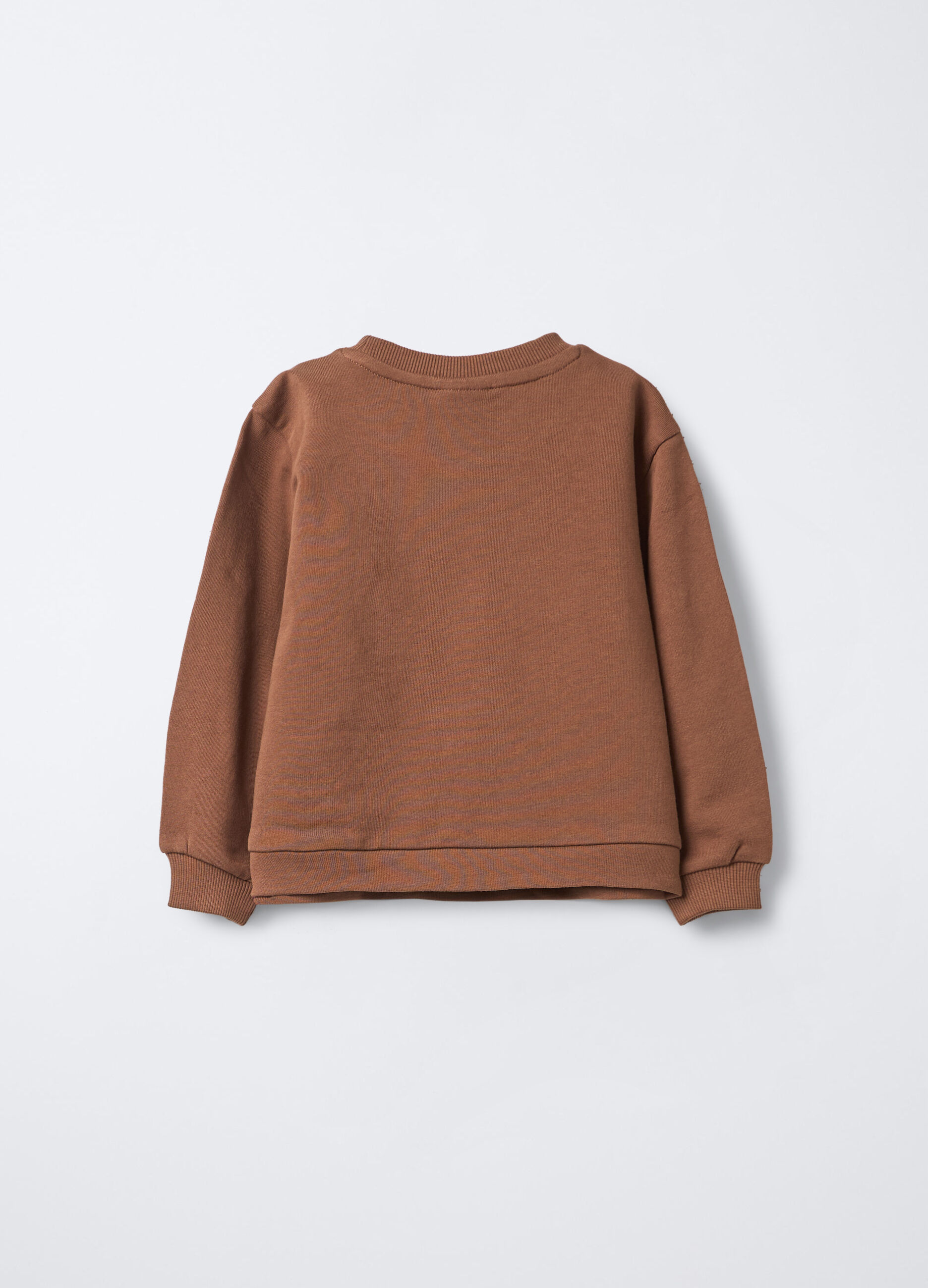 Felpa in puro cotone garzato bimba_1