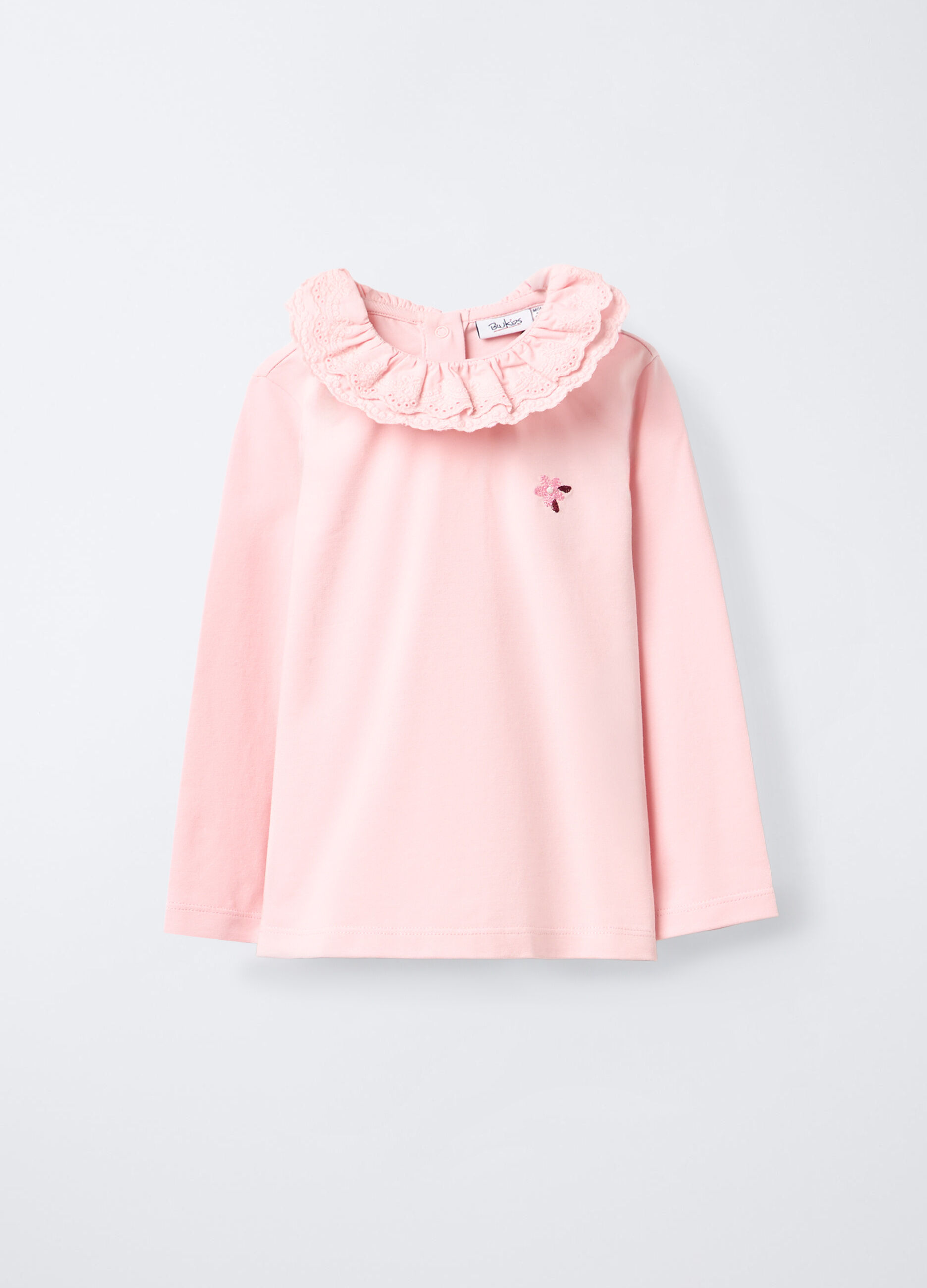 T-shirt in jersey di cotone stretch bimba