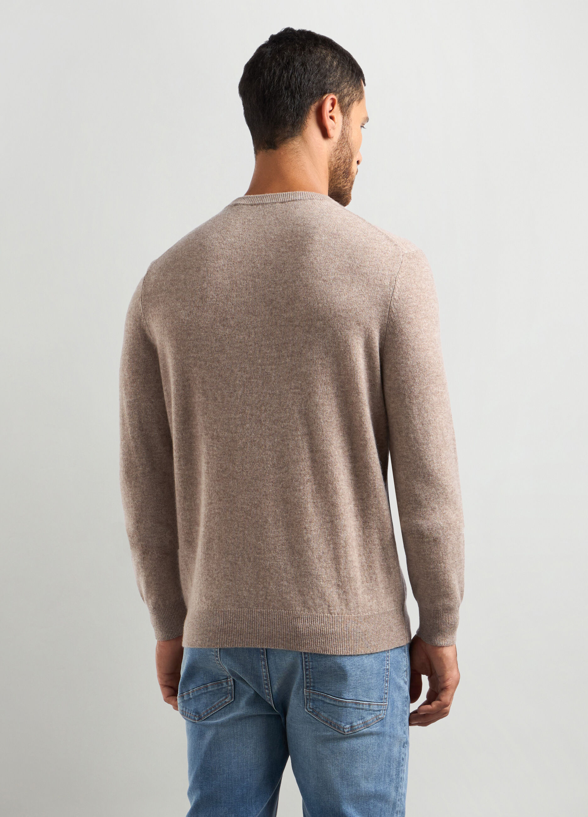 Maglione girocollo in puro cashmere uomo_1
