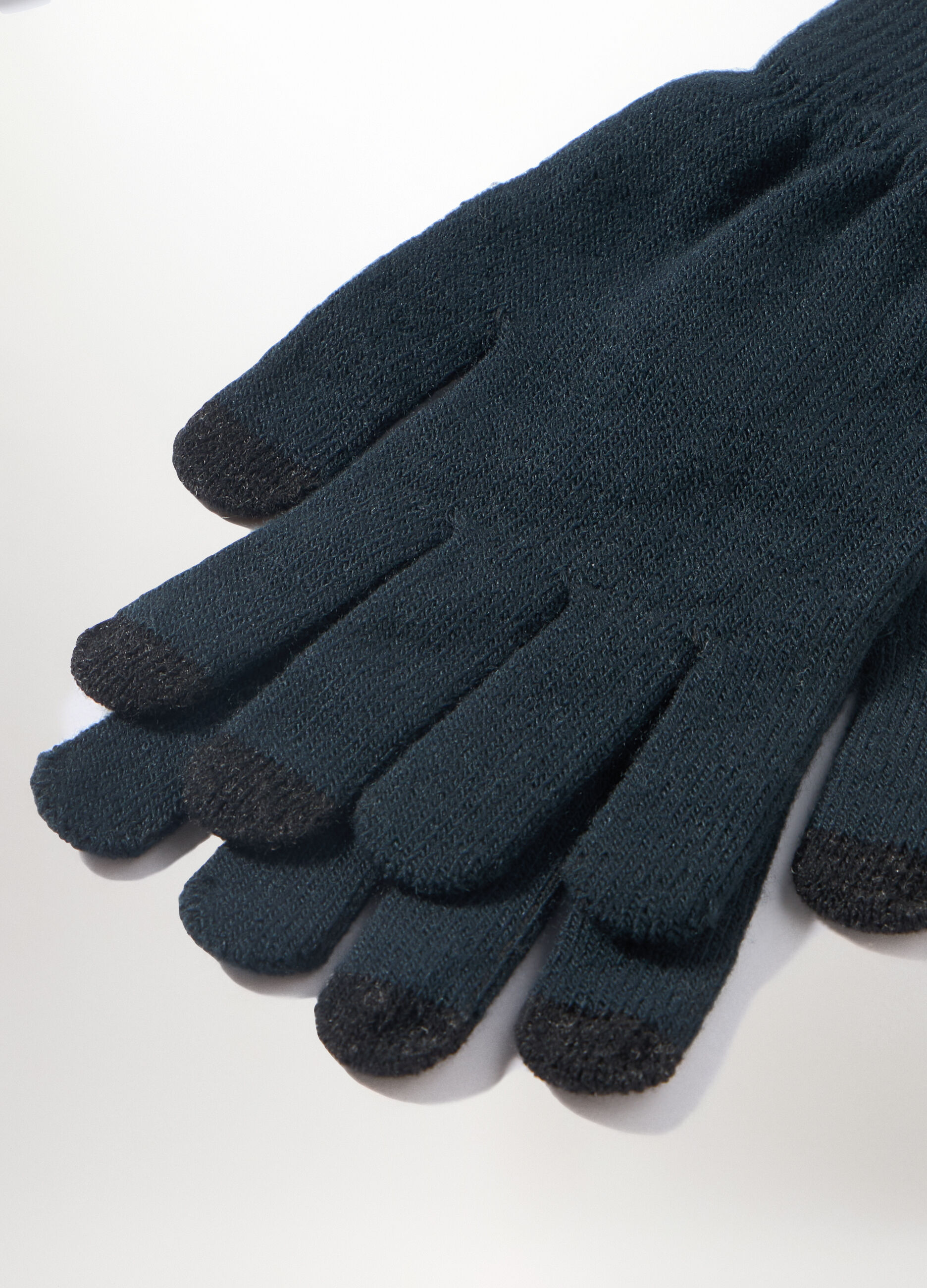 Guanti in maglia touch screen uomo_1