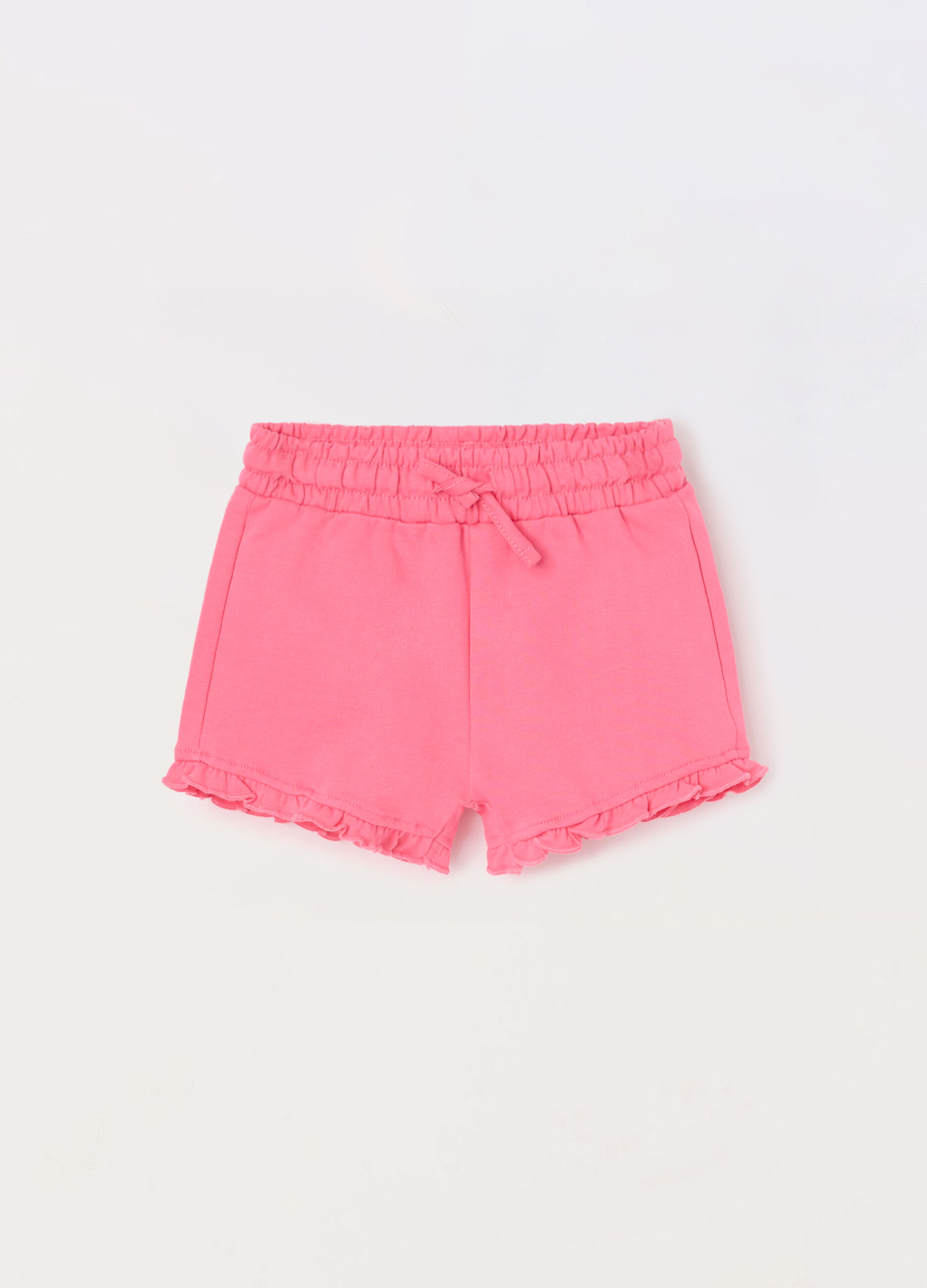 Shorts in french terry di puro cotone neonata_0