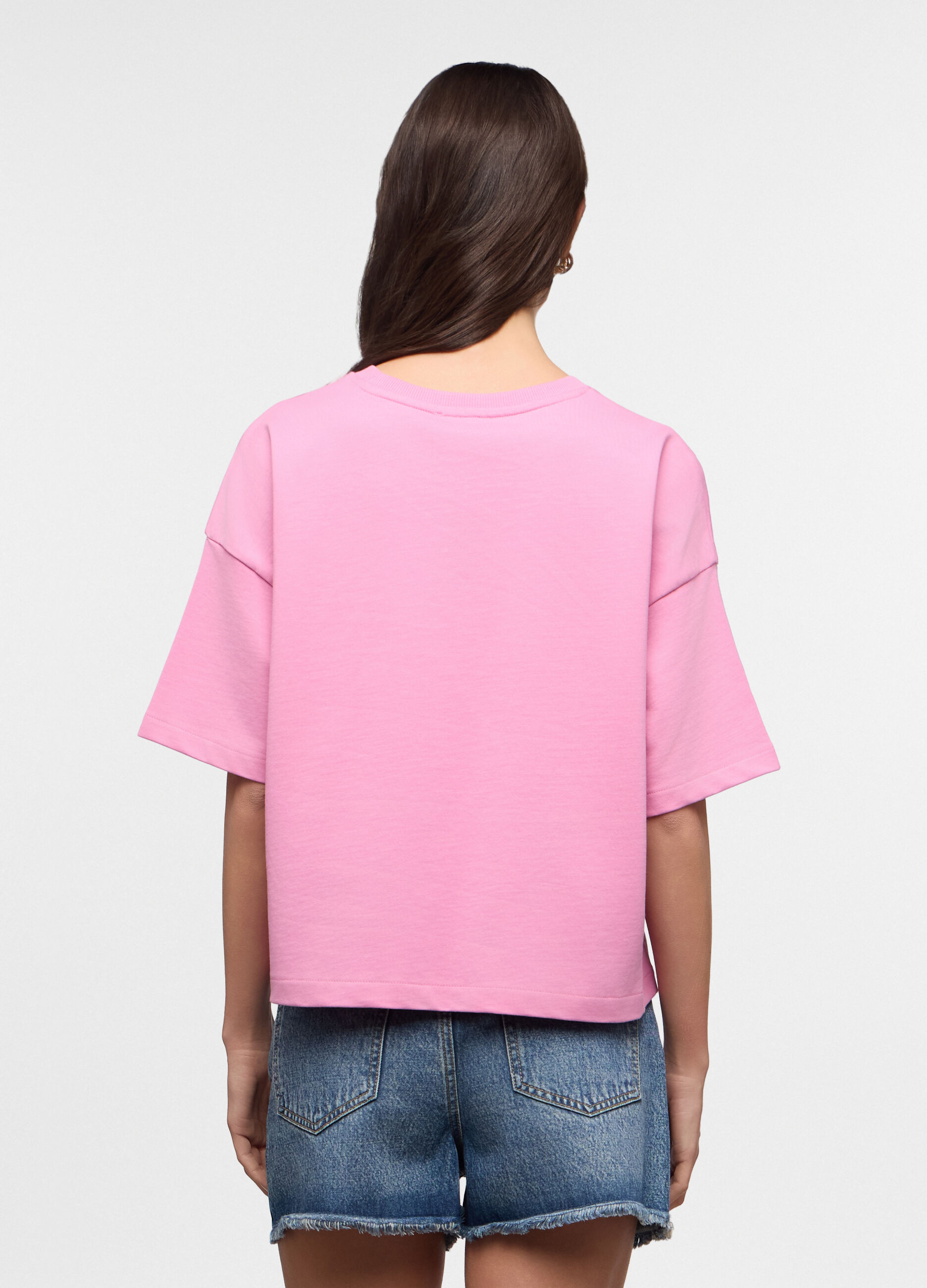 T-shirt girocollo Boxy Fit donna_1