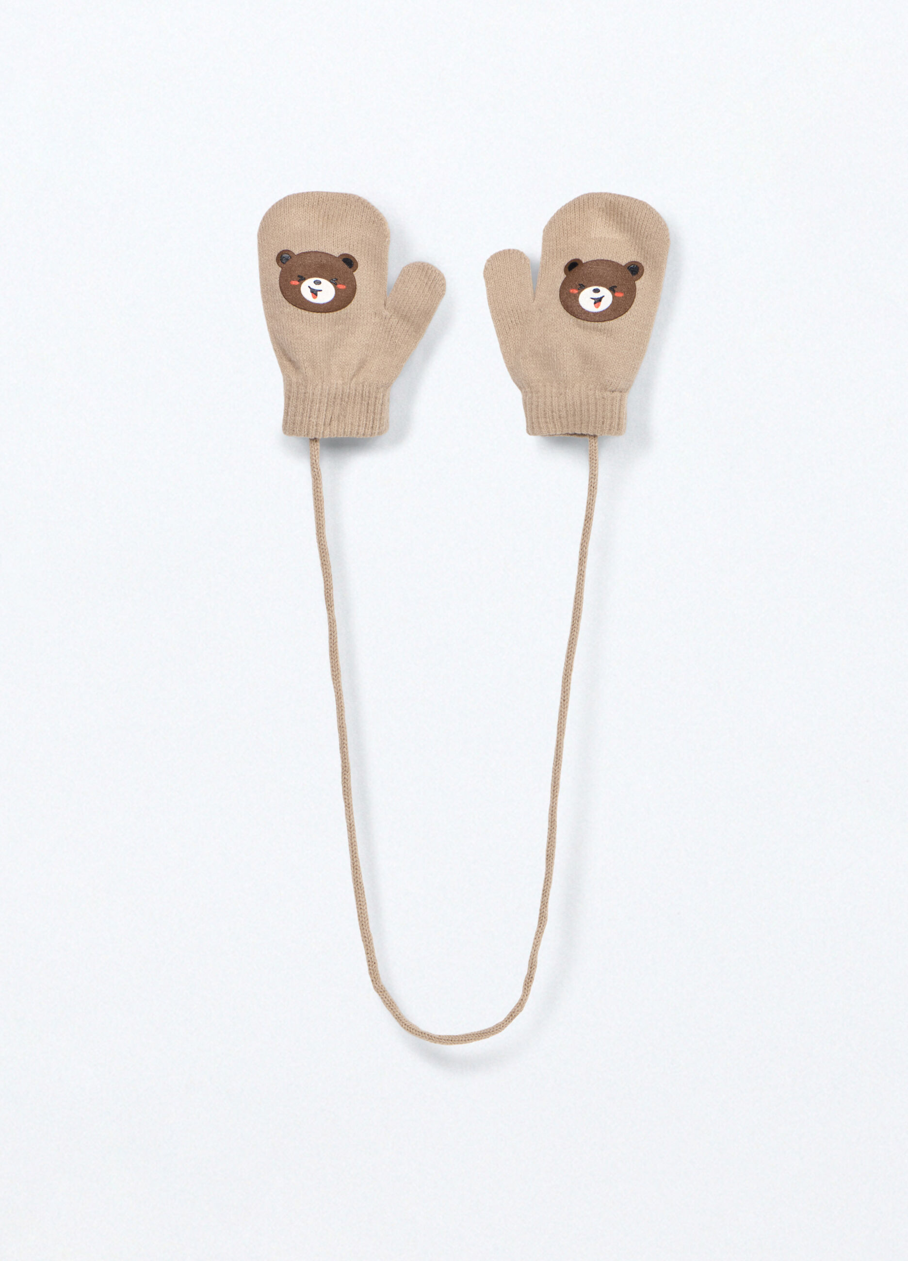 Manopole tricot con stampa neonato_0