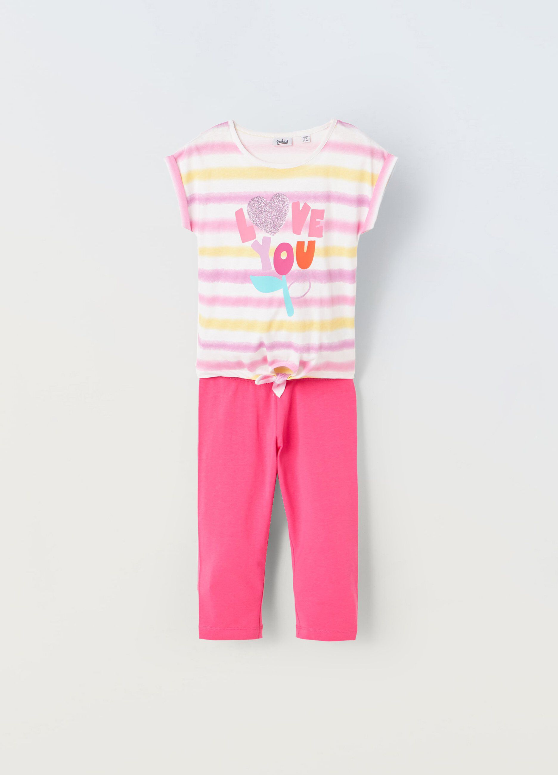 Jogging set in cotone bambina_0