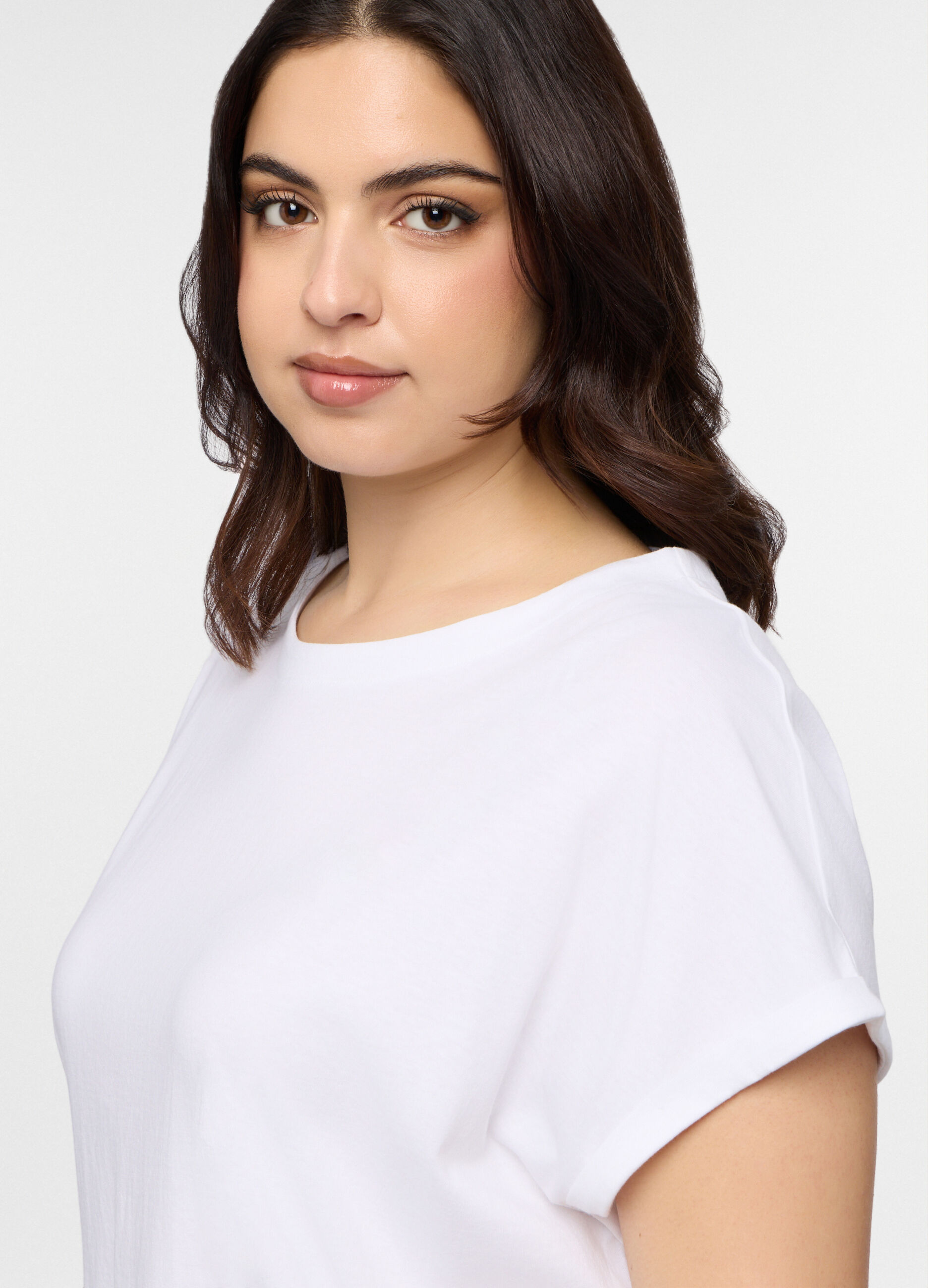 T-shirt girocollo donna curvy_2