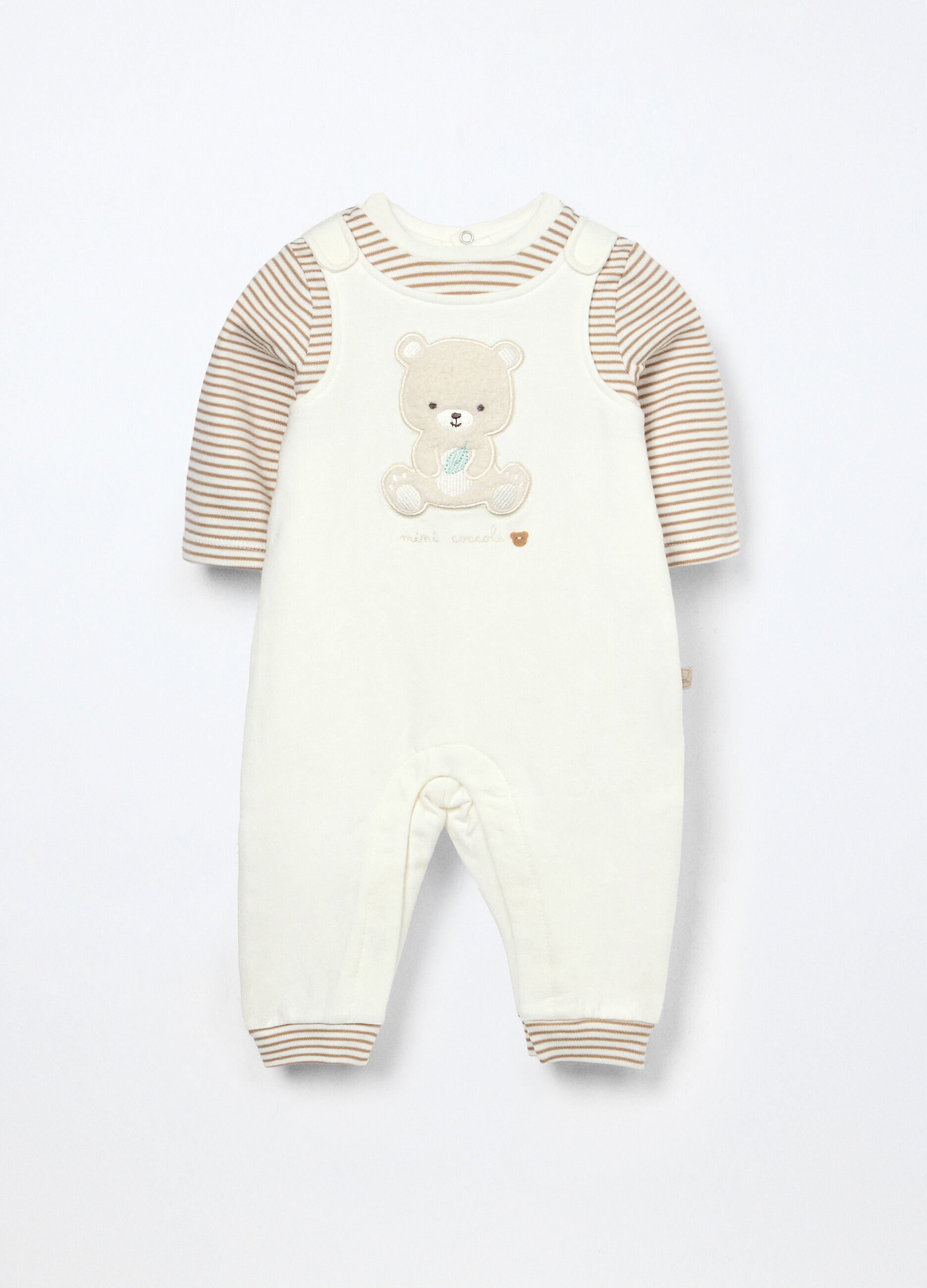 Tutina in french terry di cotone stretch neonato_0