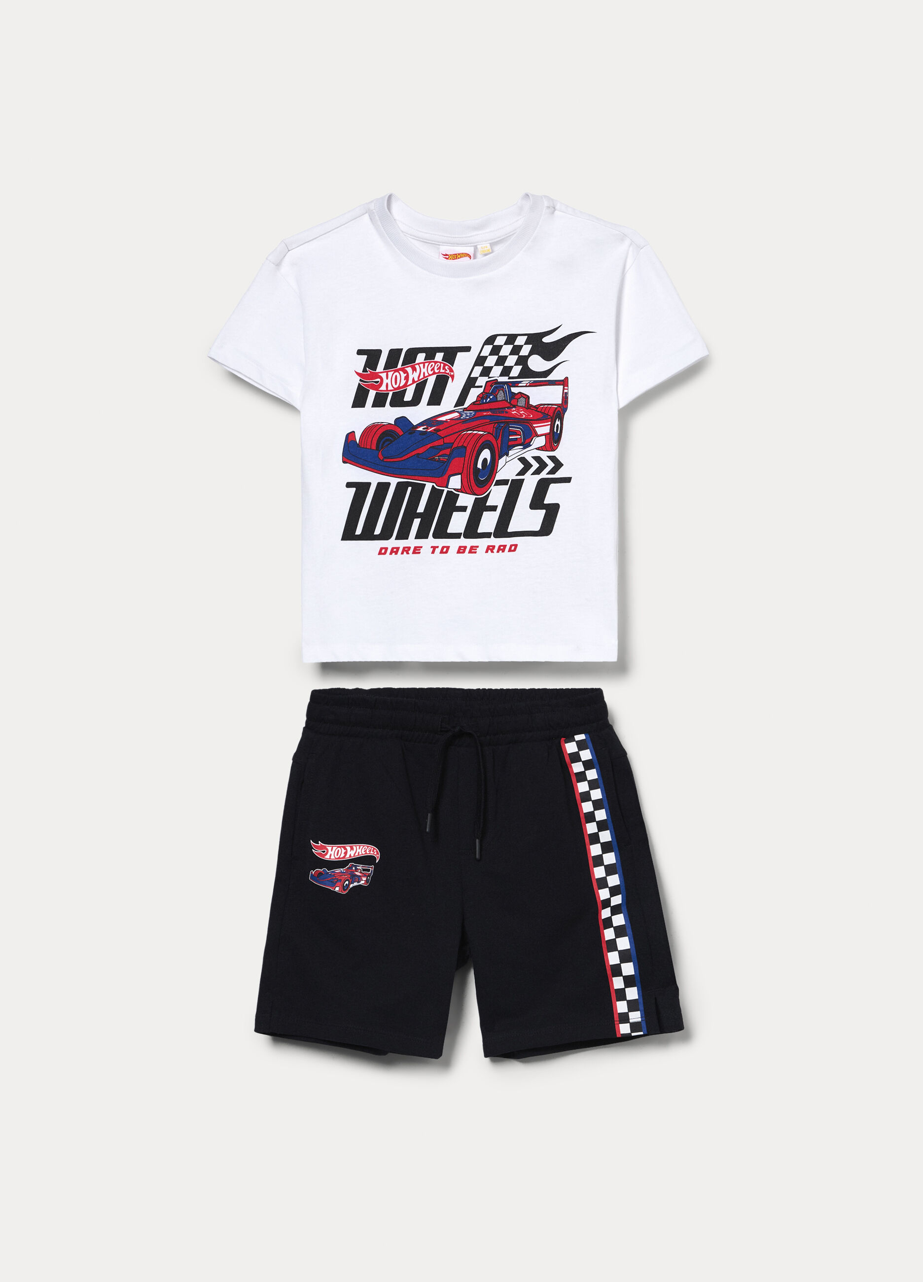 Jogging set Hot Wheels in jersey di puro cotone bambino_0