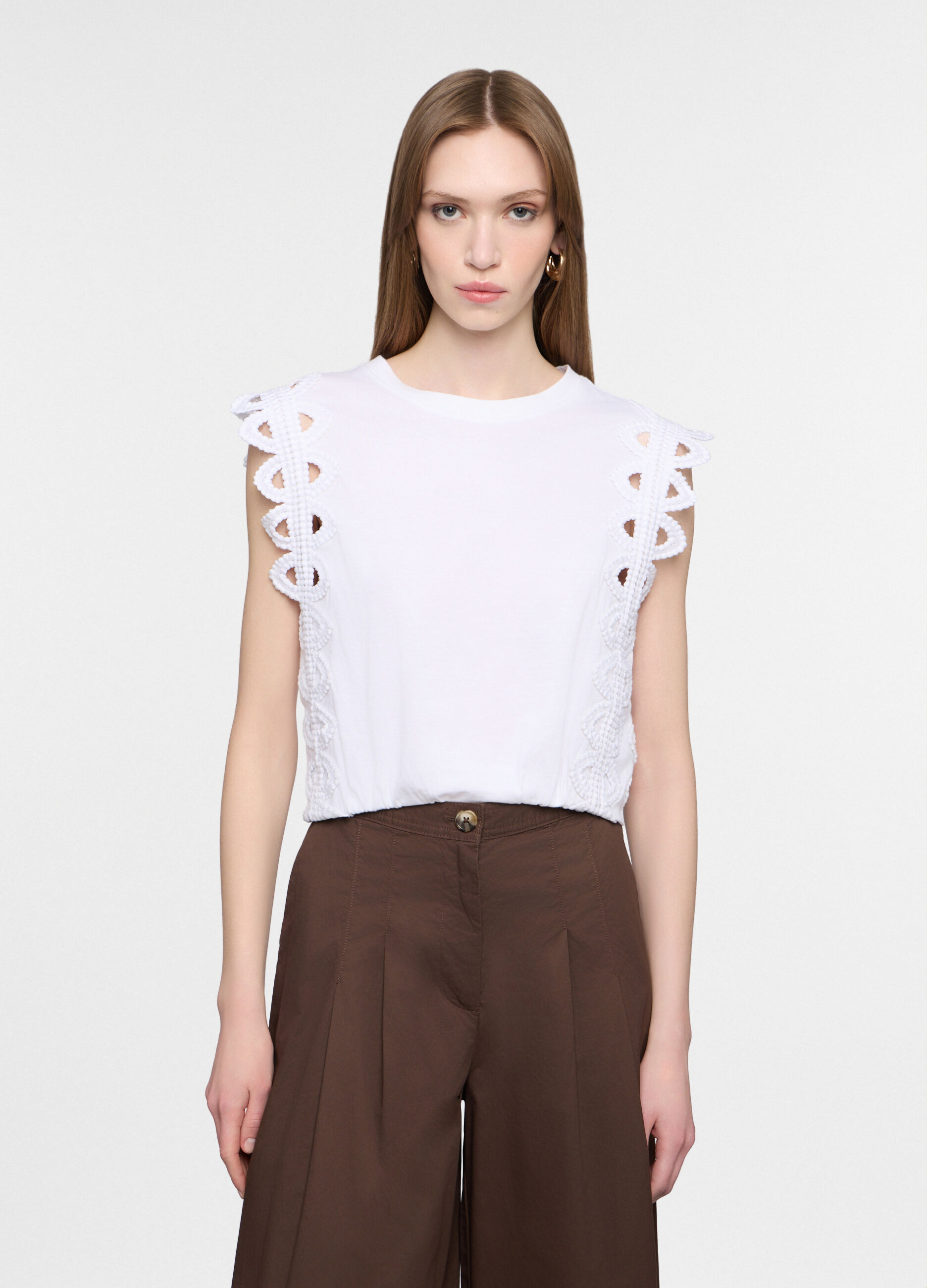 T-shirt girocollo donna_0