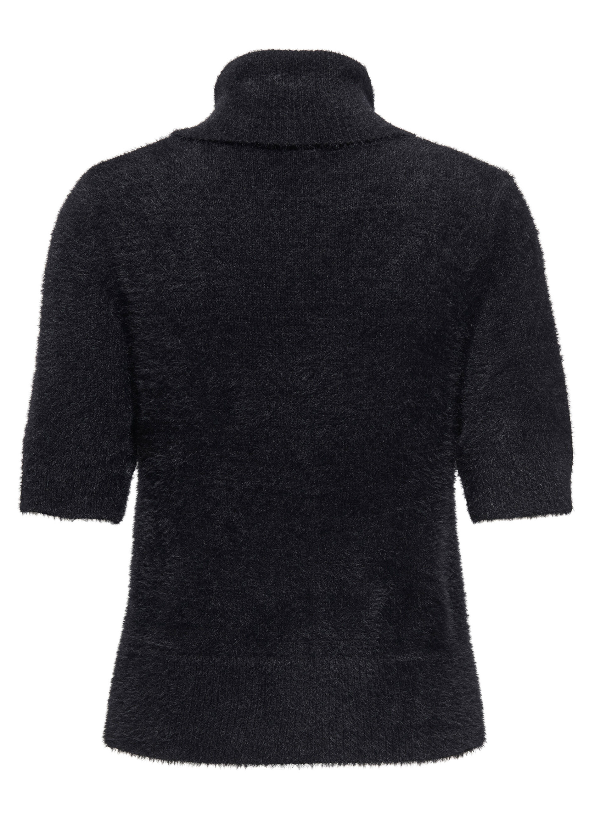 Tricot fluffy a maniche corte donna_6