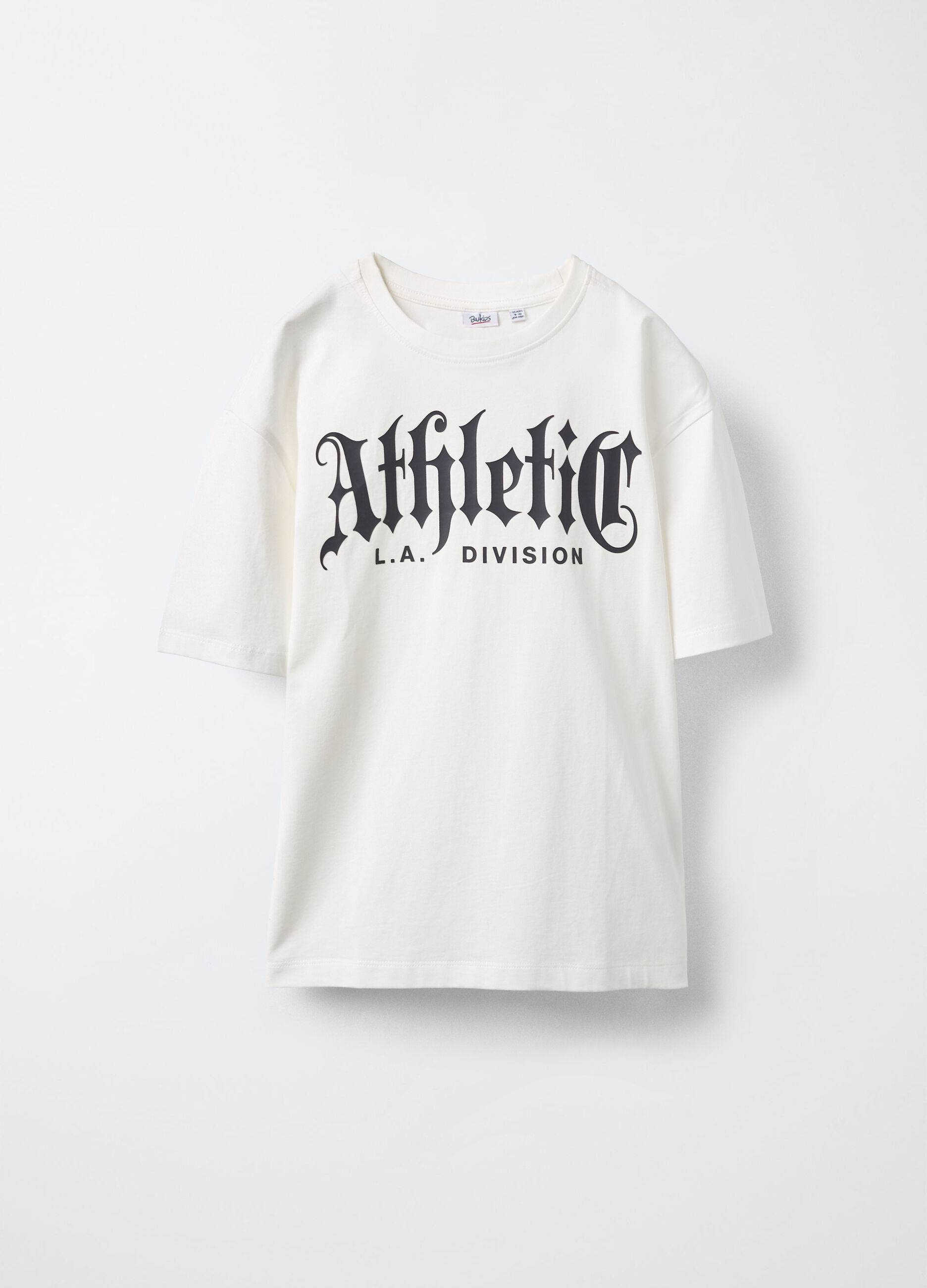 T-shirt girocollo in jersey di puro cotone Fit Over ragazzo_0