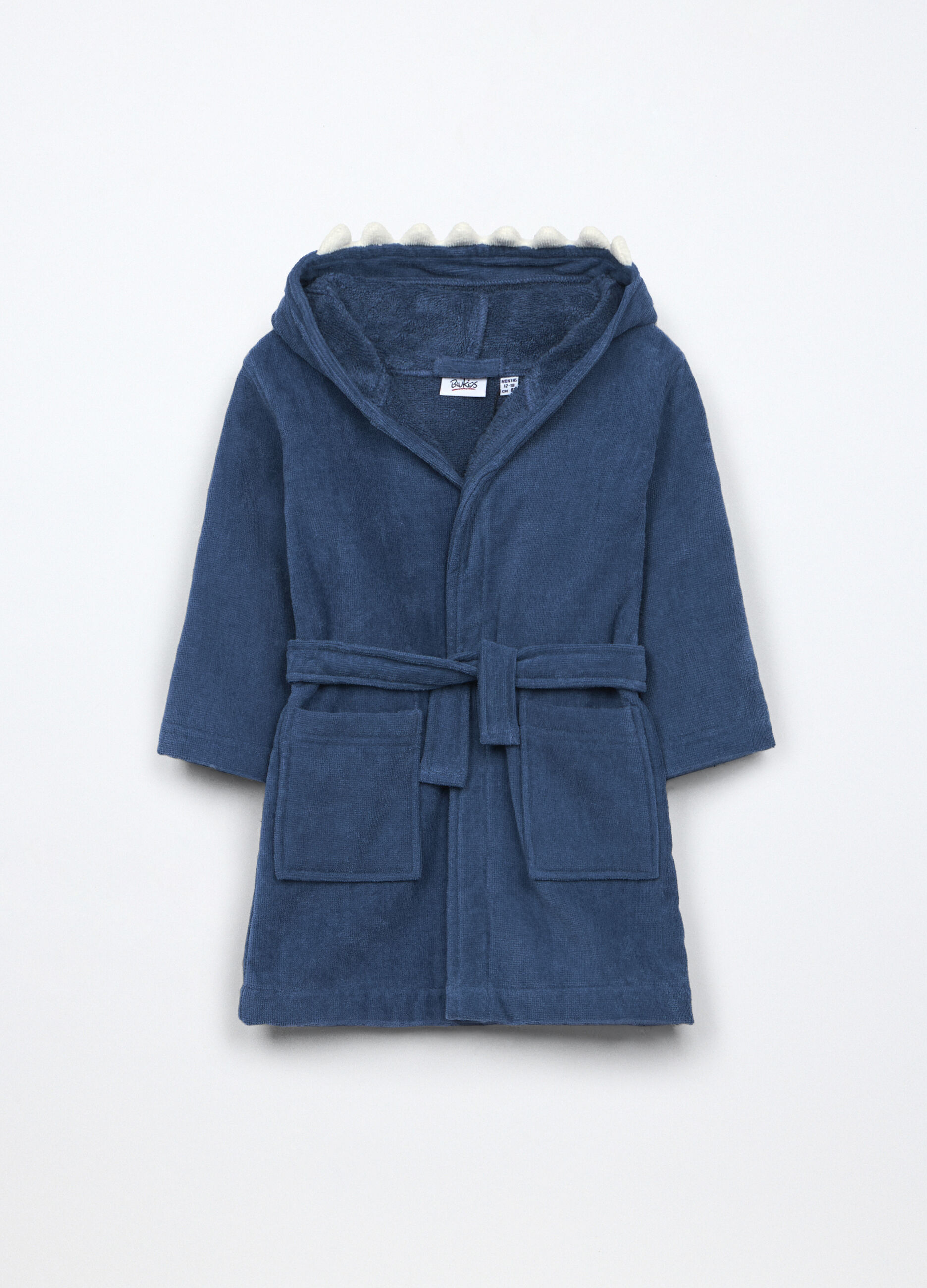 Accappatoio in puro cotone velour neonato