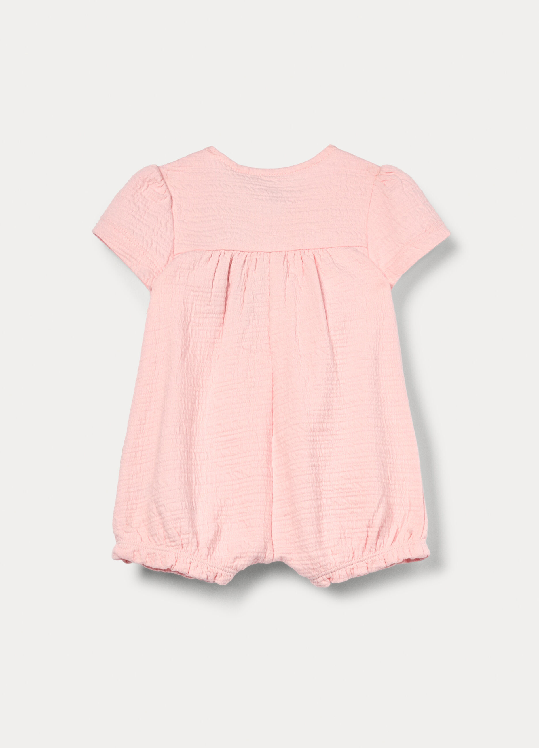 Tutina in punto Milano misto cotone neonata_1