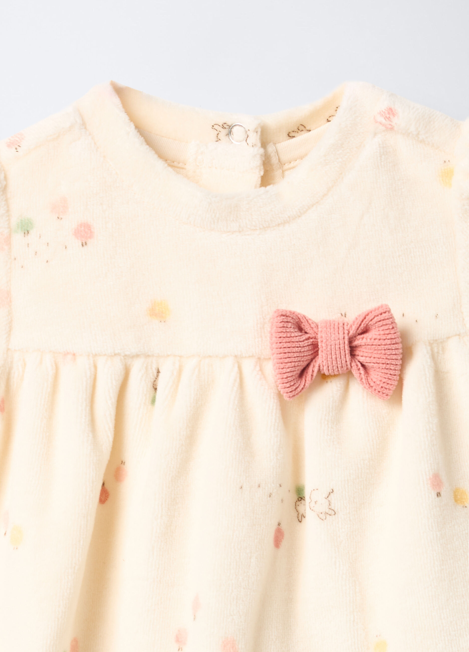 Set misto cotone velour neonata_2