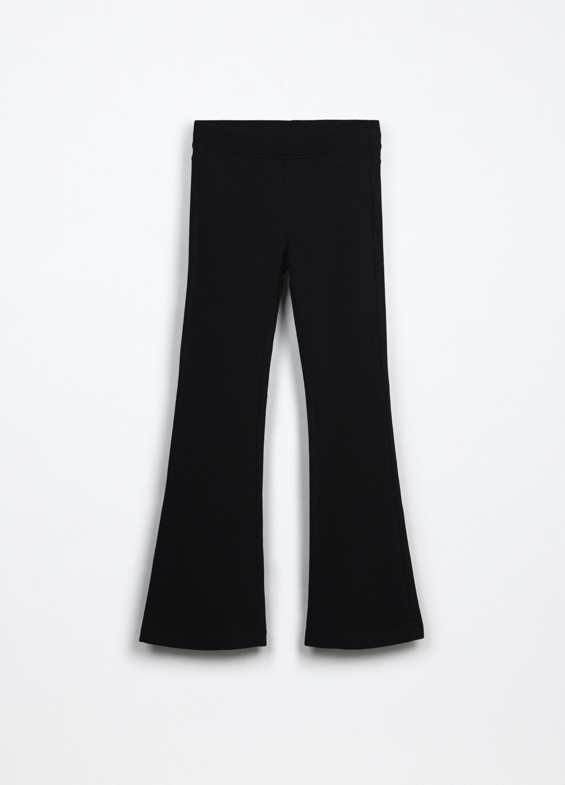 Treggings flare fit in cotone stretch ragazza_0